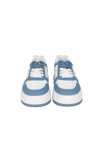 Tenis Casuales Bicolor Plataforma AZUL