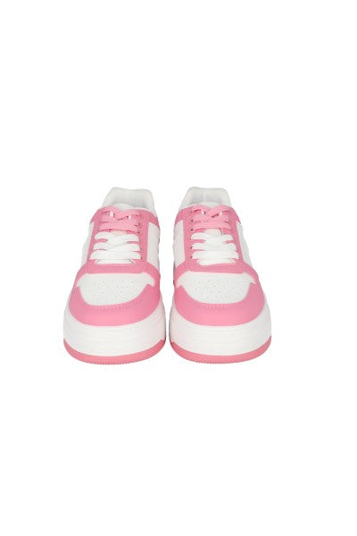 Tenis Casuales Bicolor Plataforma ROSA