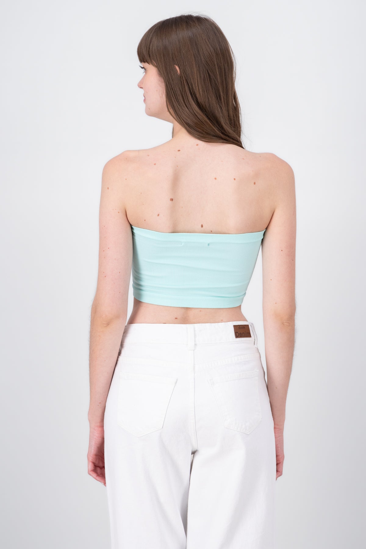 Top Tubo Strapless Rib MENTA