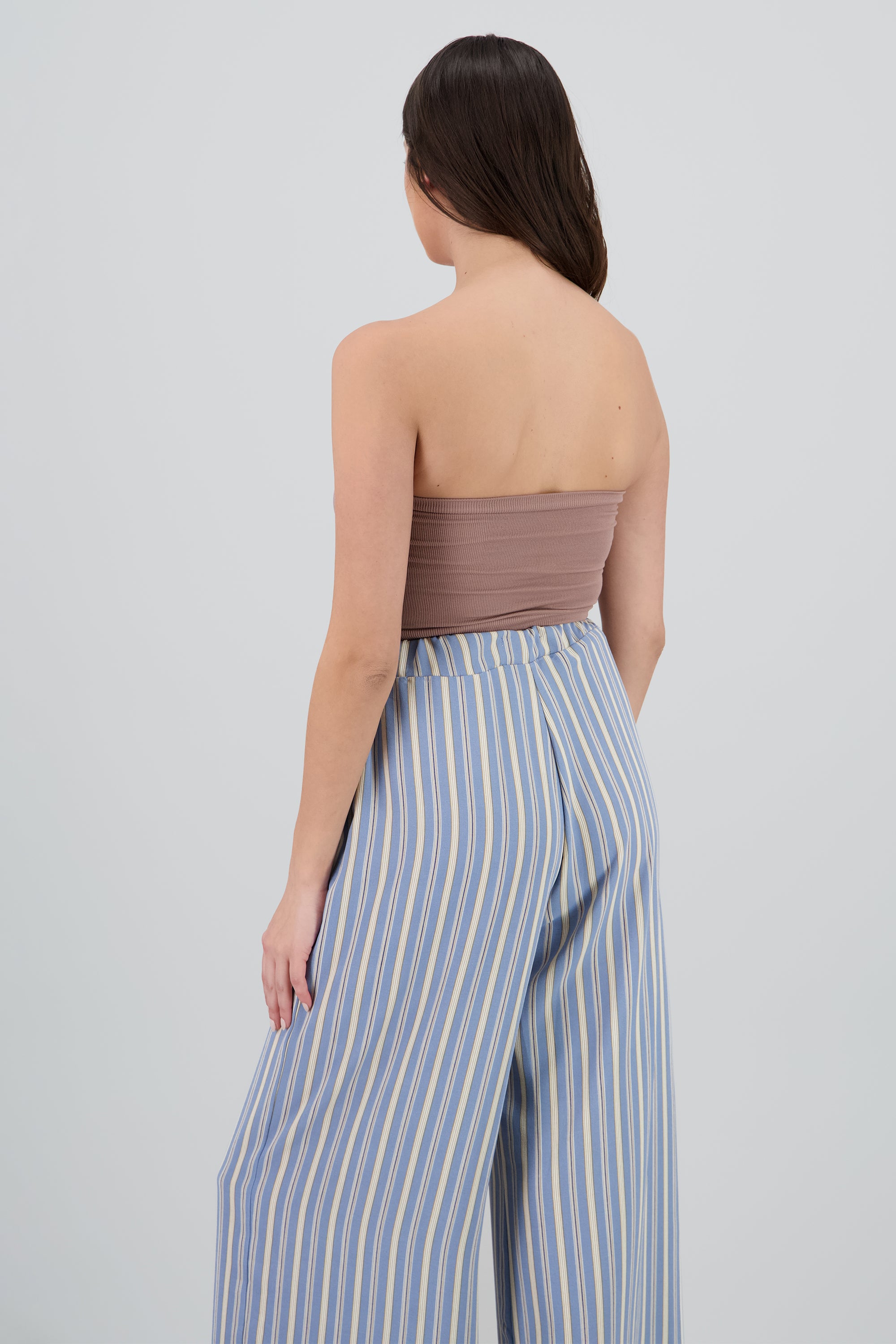 Top Tubo Strapless Rib CAFE OBSCURO