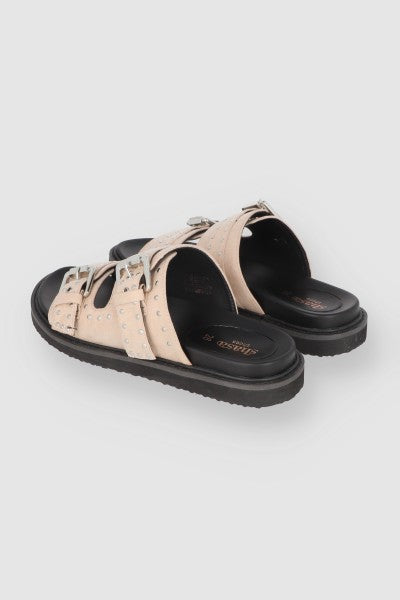 Sandal Texture Two buckles Nude