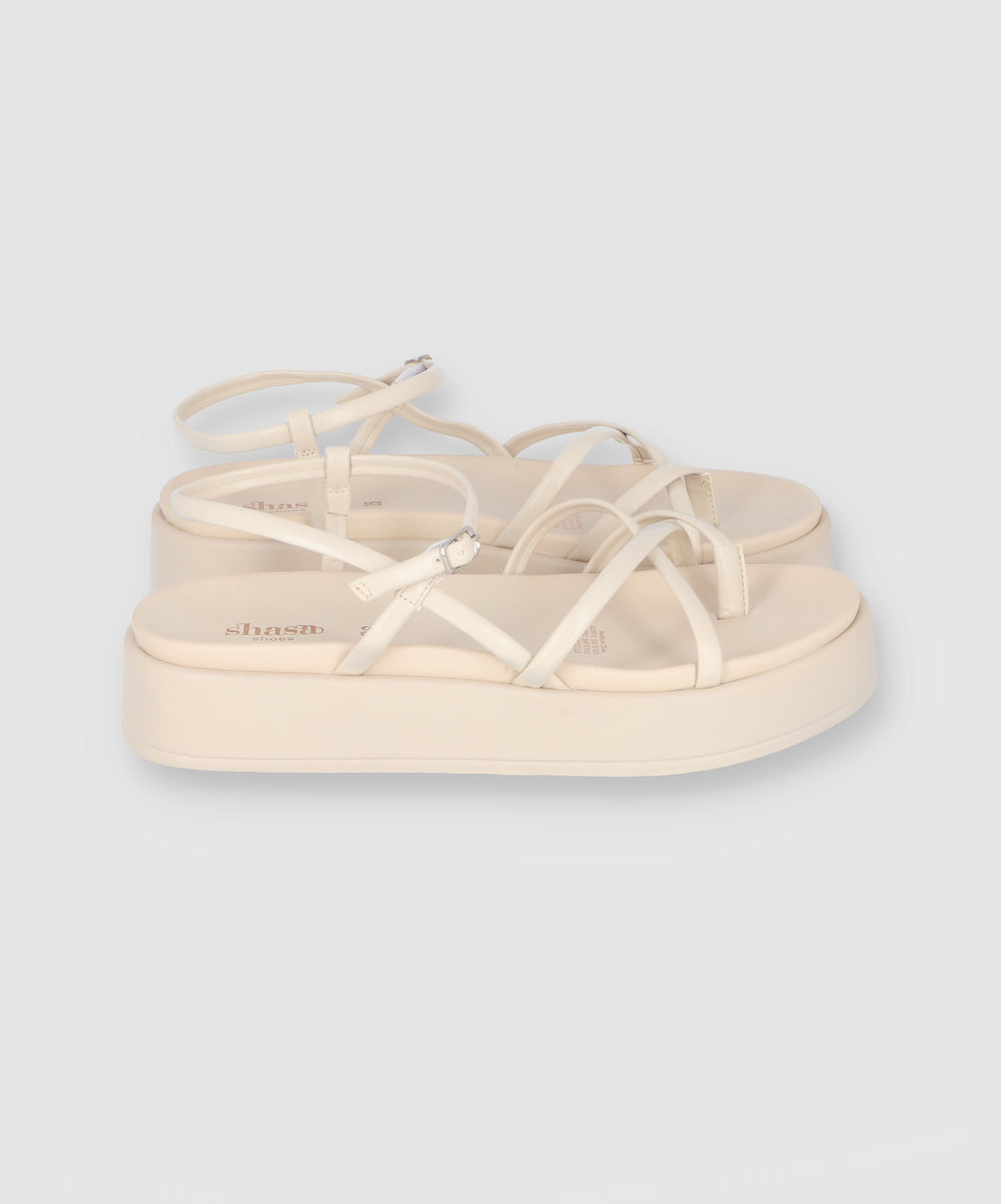 Sandal Platform Threads Nude