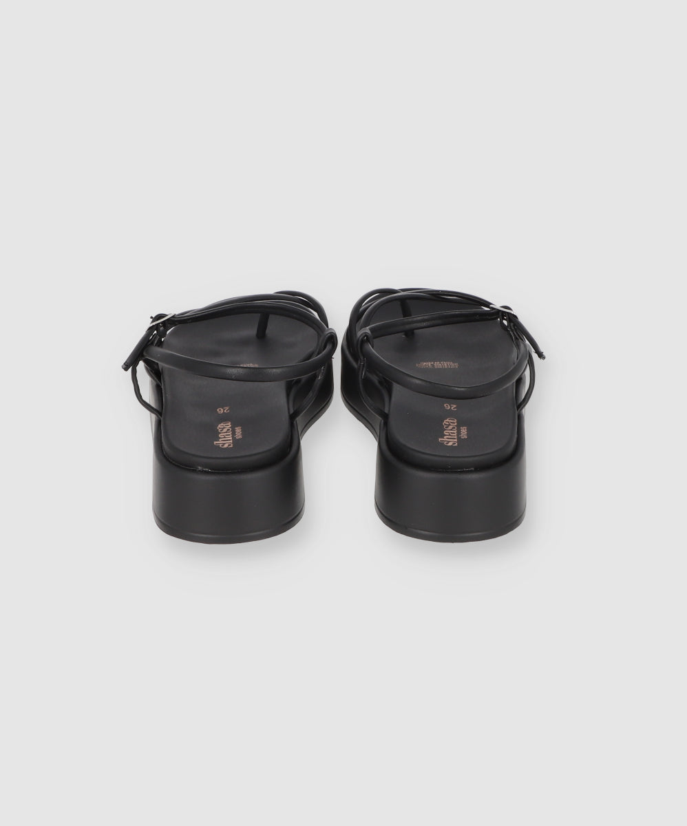 Sandal Platform Threads BLACK