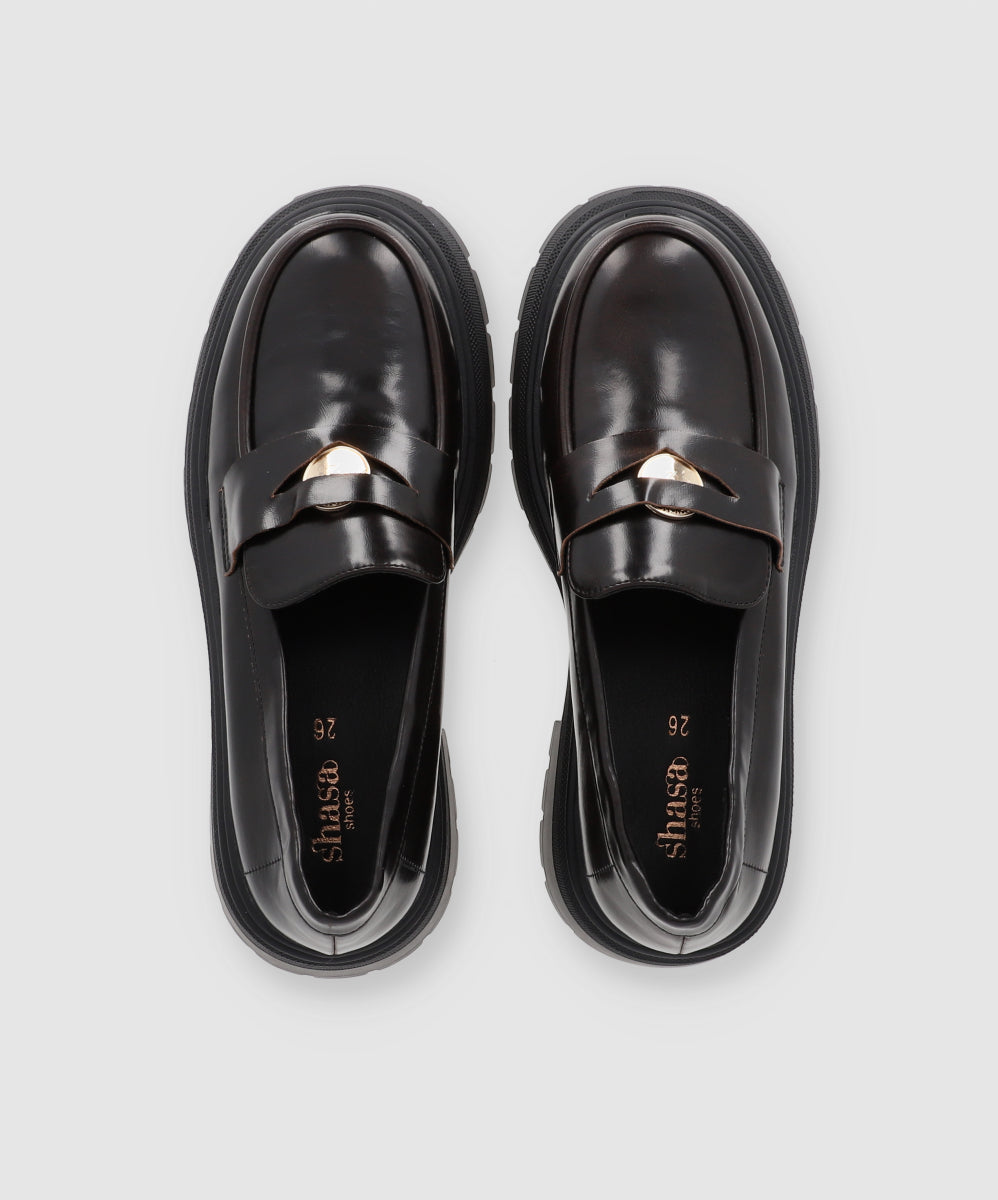 Loafer Chunky Placa Metal VINO