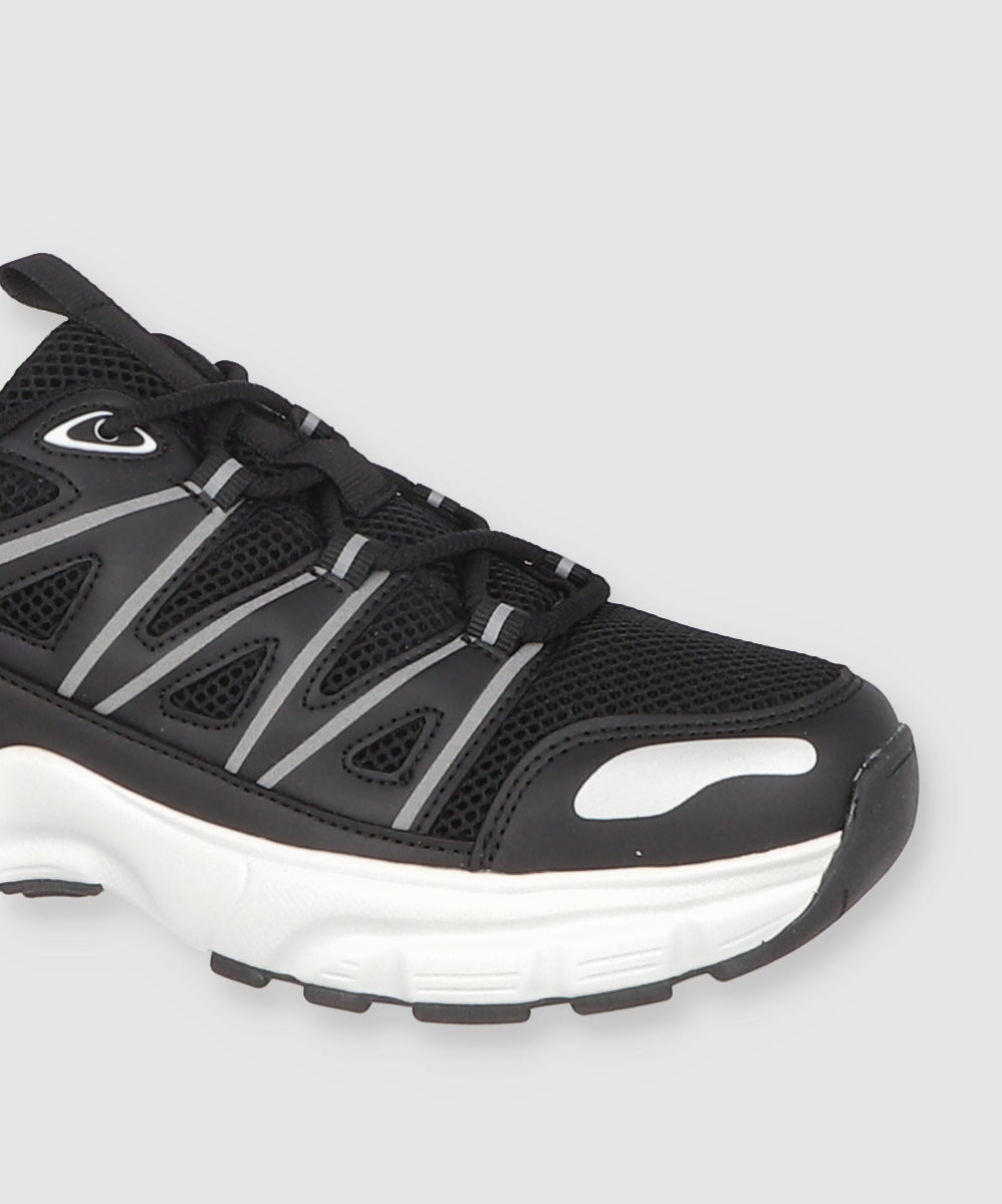 Tenis Deportivo Zigzag Lateral NEGRO