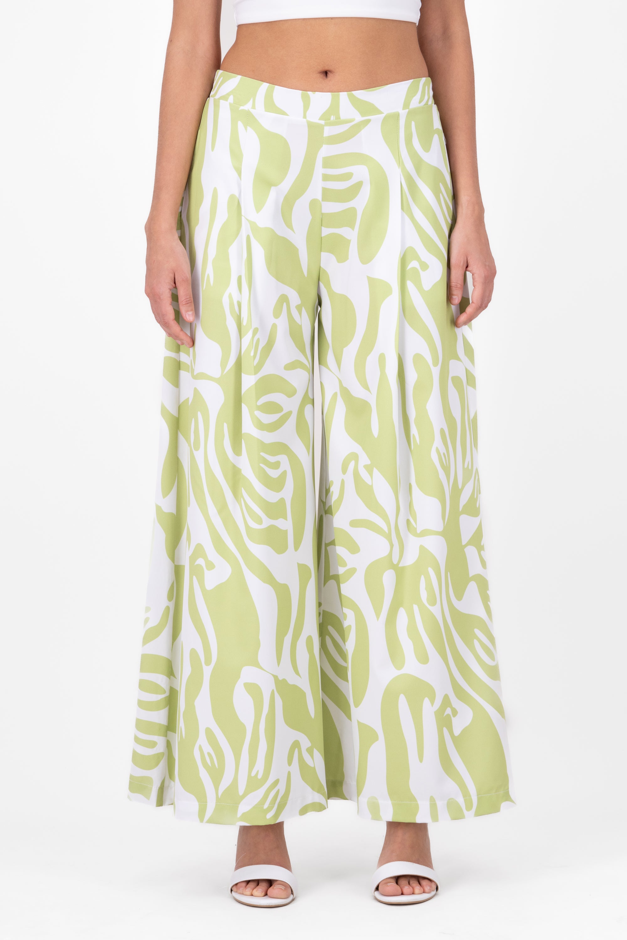 Pantalón super wide leg estampado SAGE