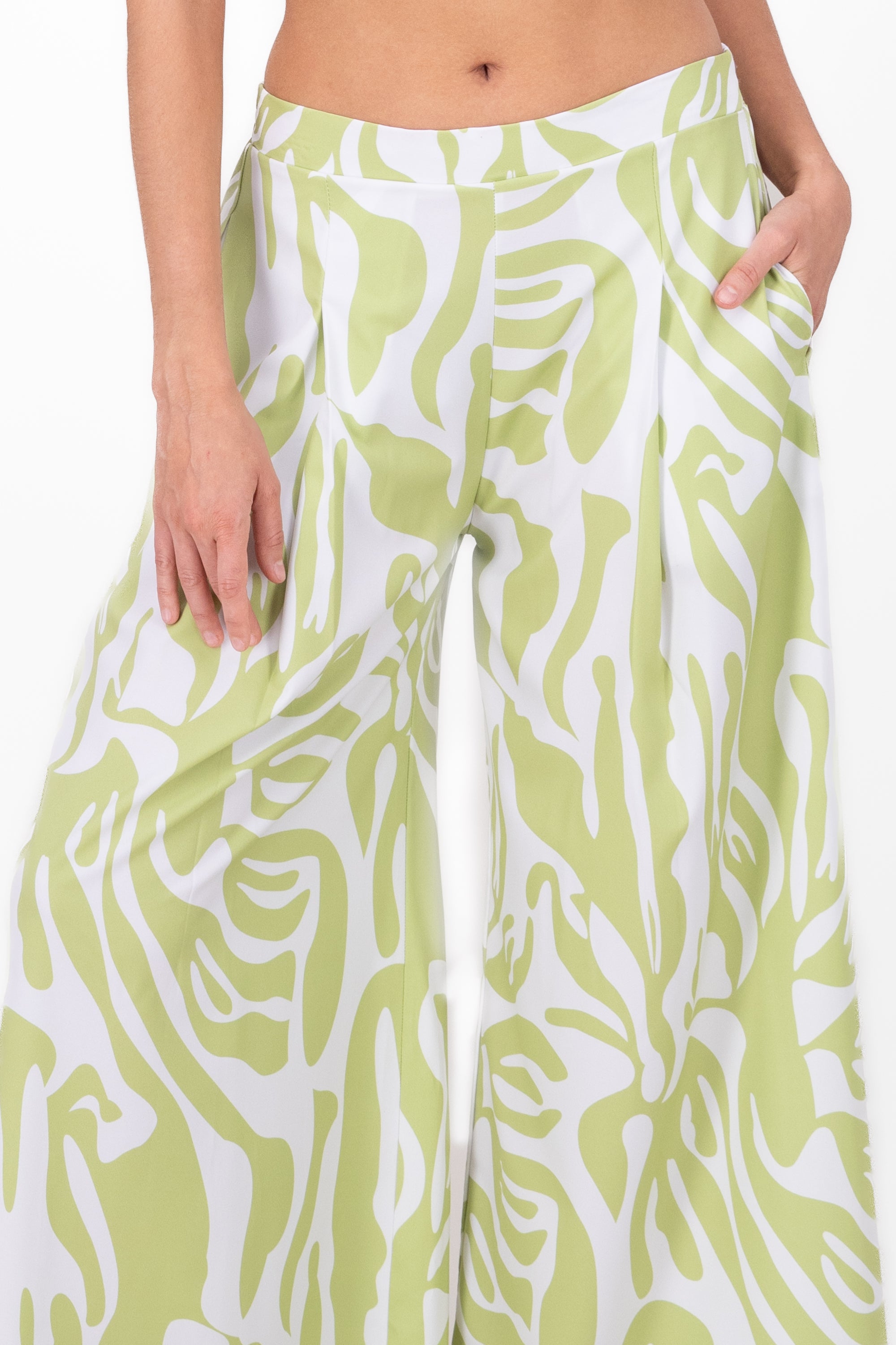 Pantalón super wide leg estampado SAGE