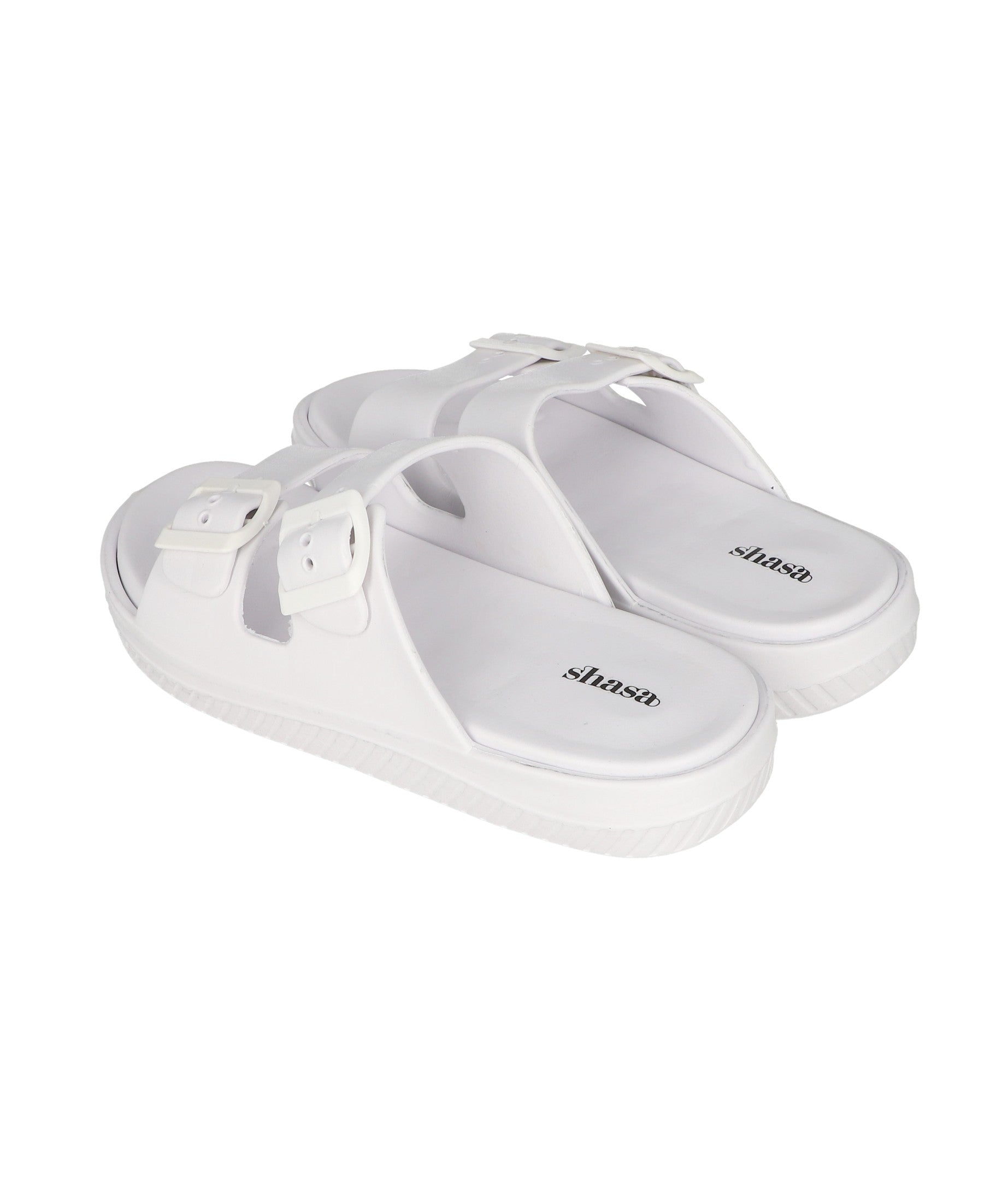 Sandalia Slide Eva Hebillas BLANCO