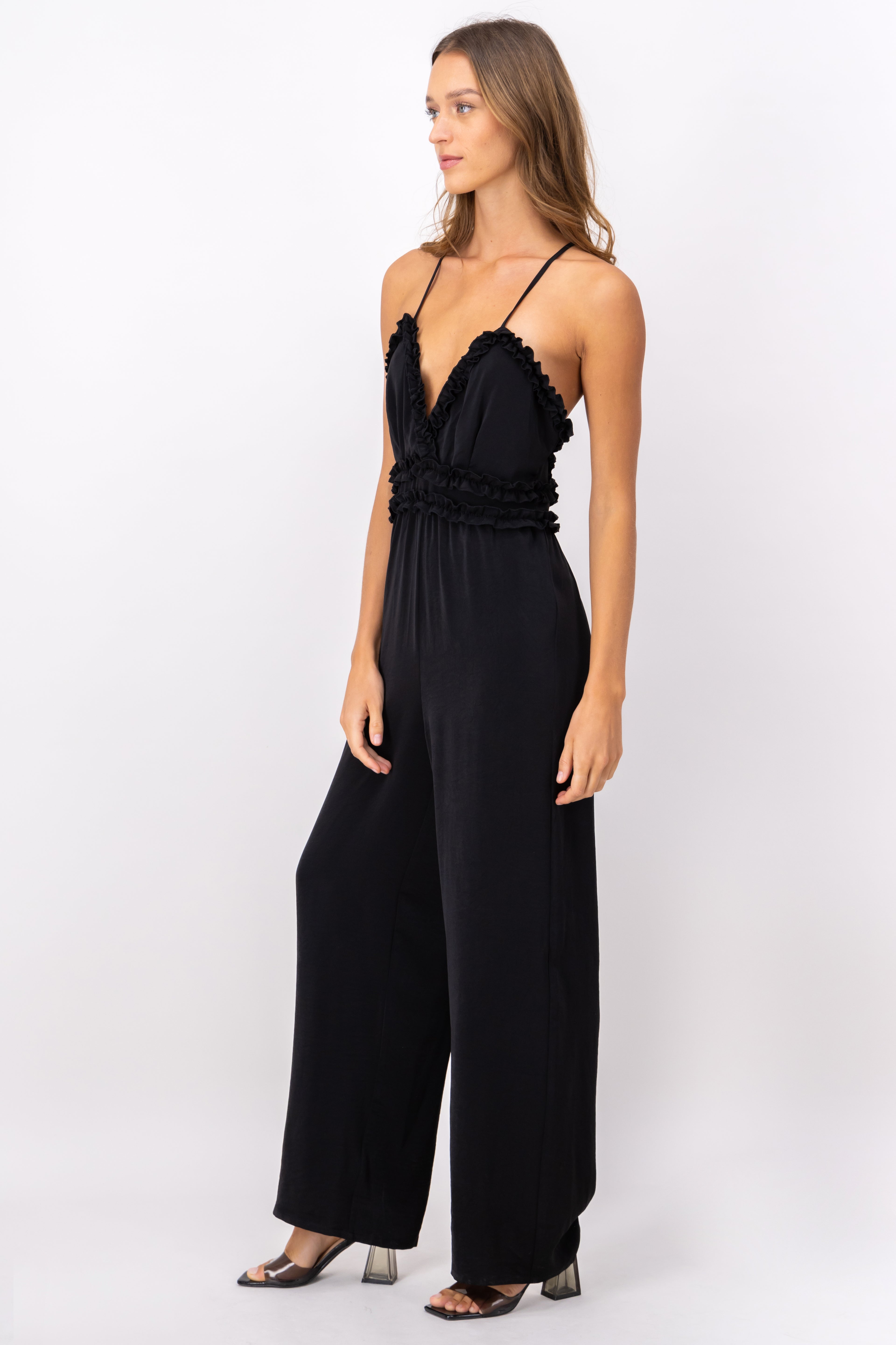 Jumpsuit Detalle Mini Olanes NEGRO