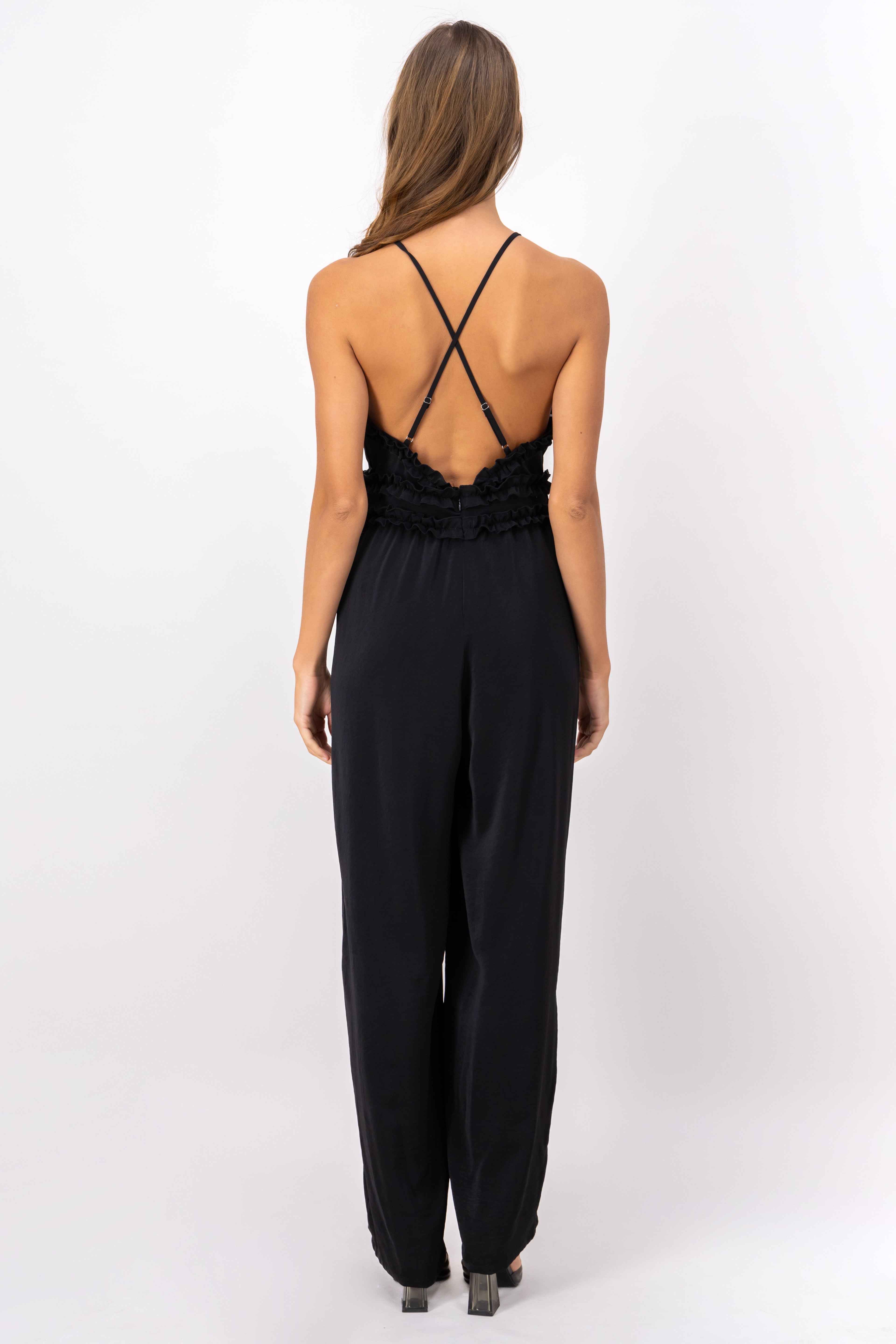 Jumpsuit Detalle Mini Olanes NEGRO