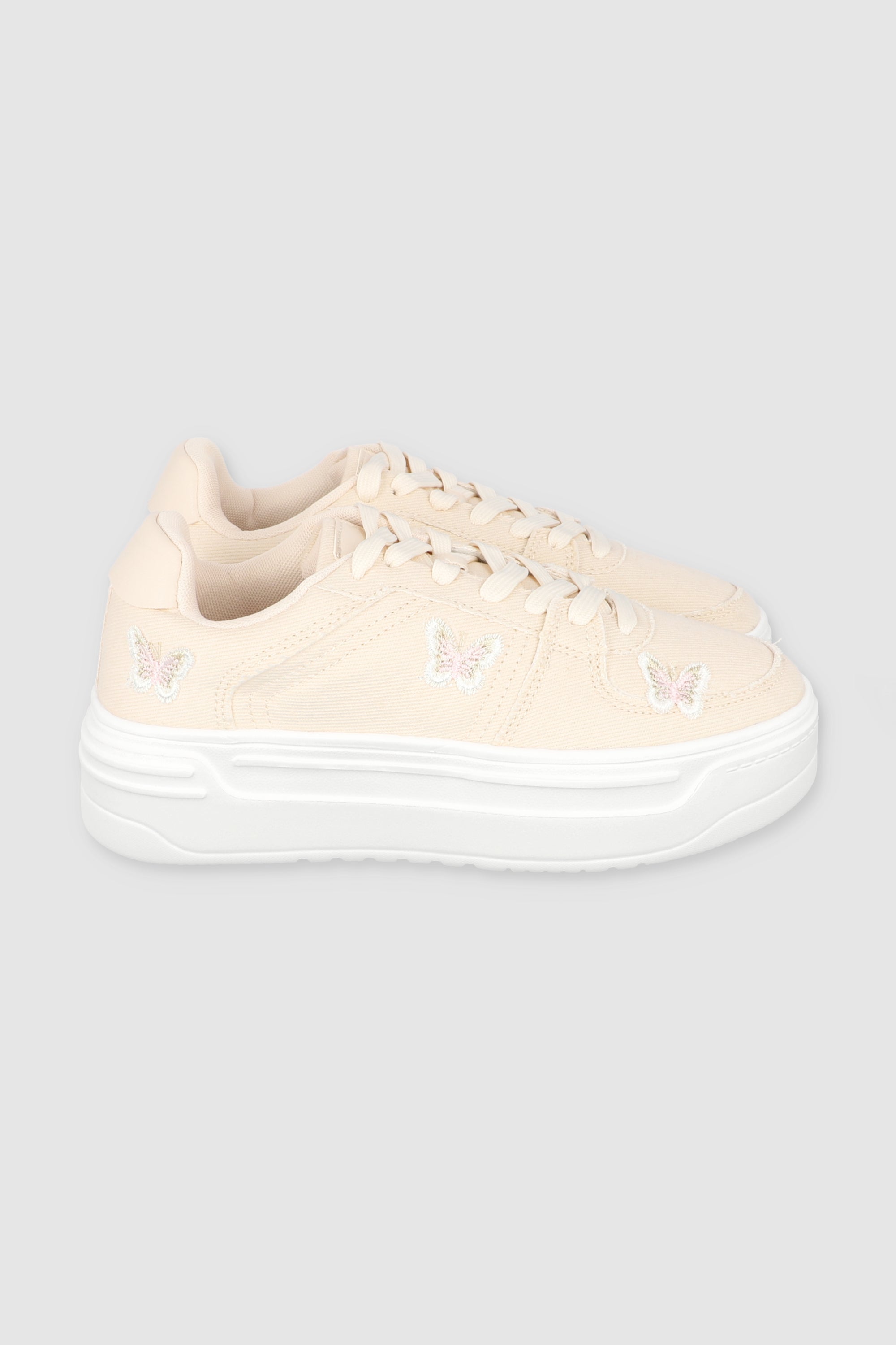 Tenis Casual Denim Mariposas NUDE