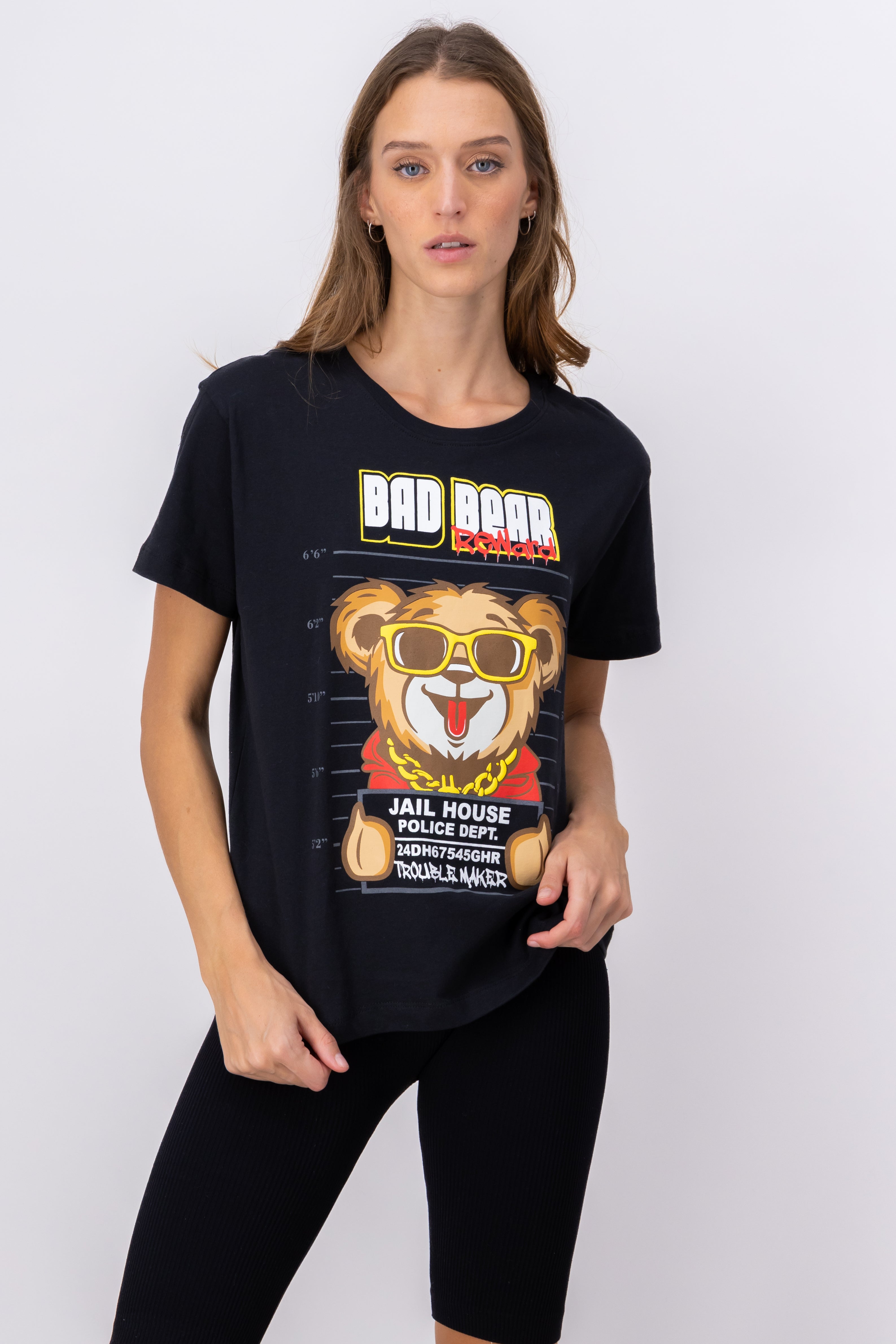 Bad Bear Jail shirt Black Combo