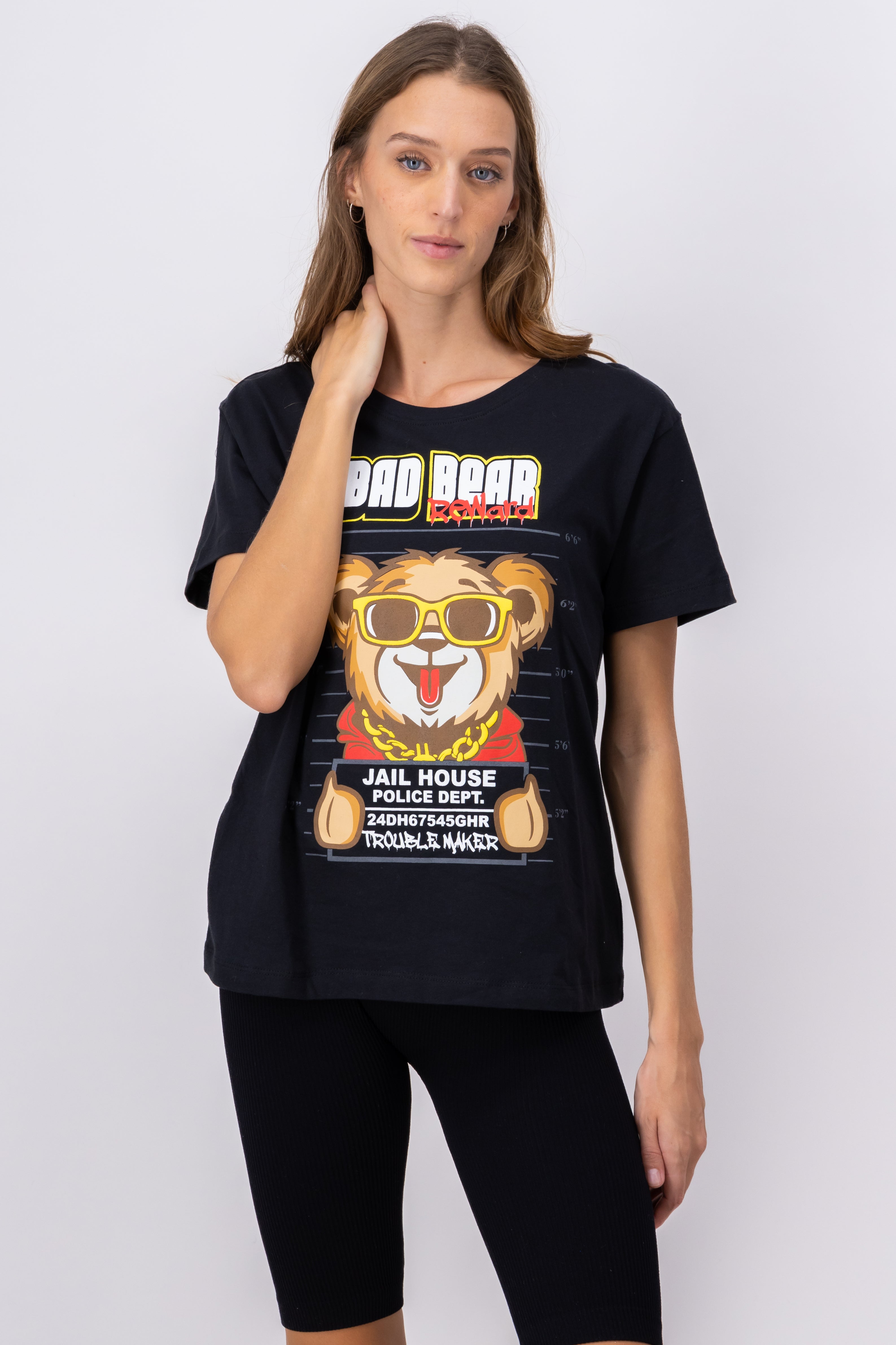 Bad Bear Jail shirt Black Combo