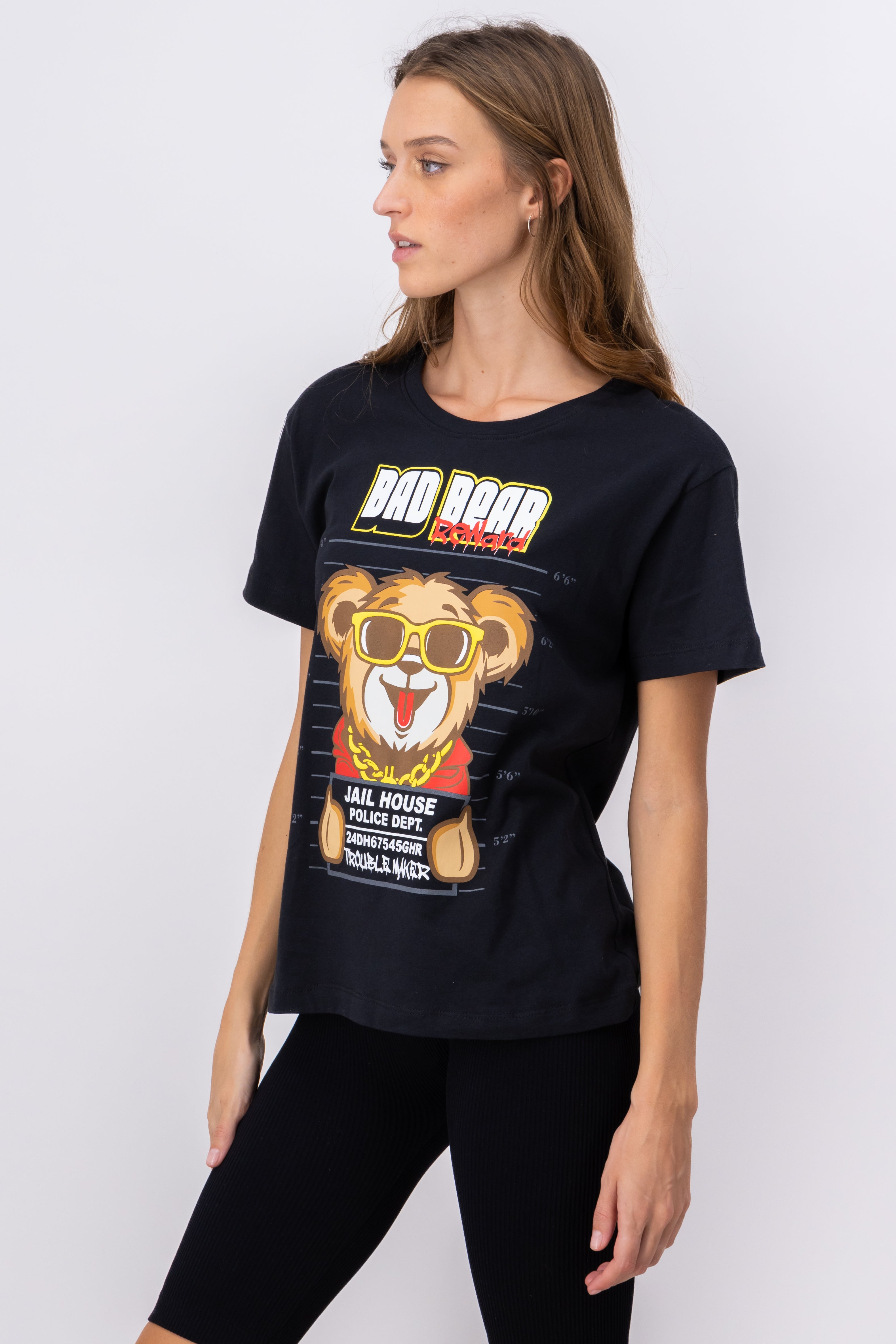 Bad Bear Jail shirt Black Combo