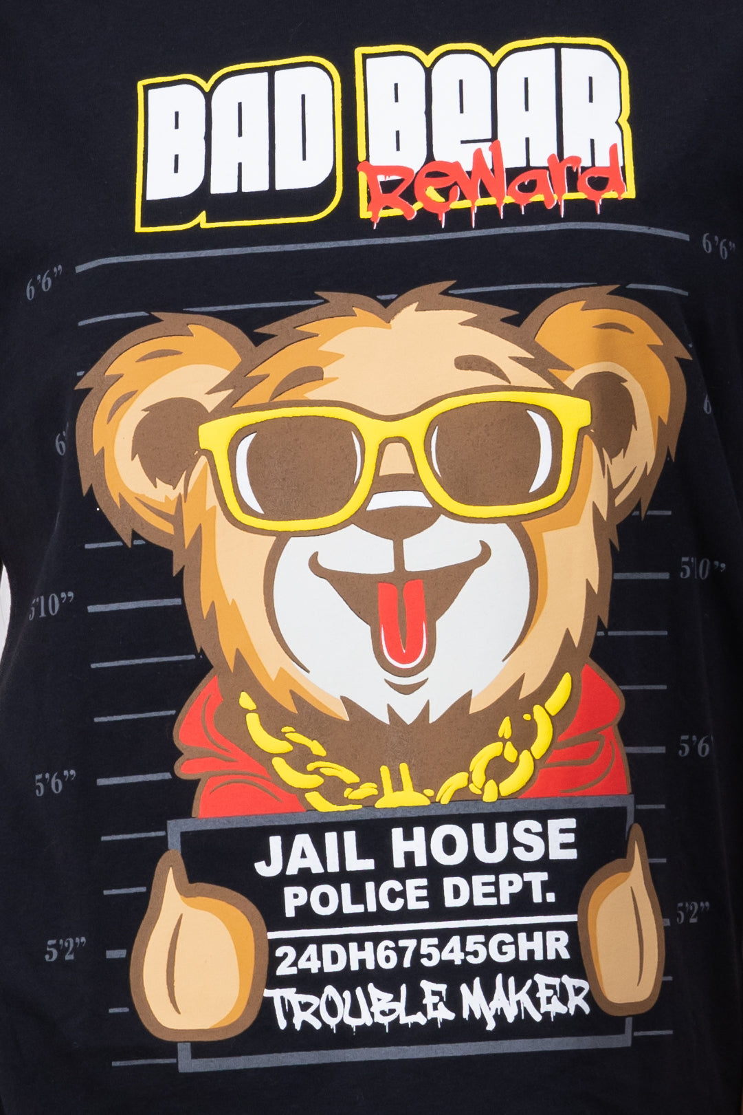 Bad Bear Jail shirt Black Combo