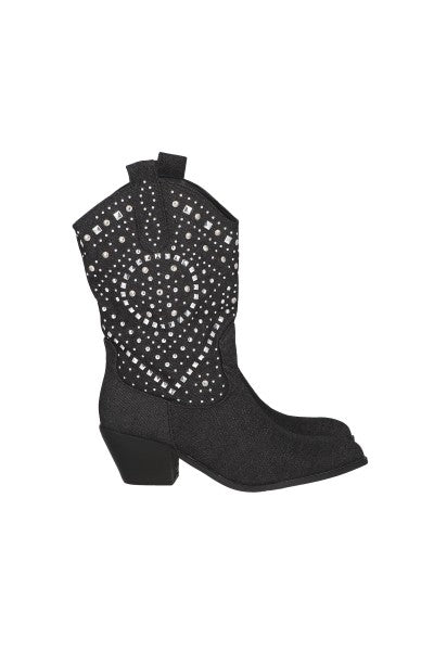 Botas vaqueras studs NEGRO