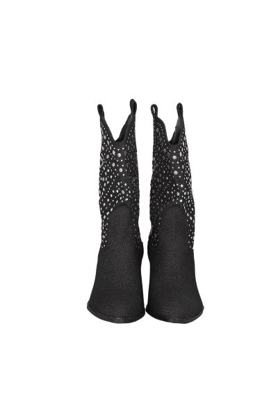 Botas vaqueras studs NEGRO