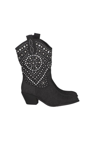 Botas vaqueras studs NEGRO