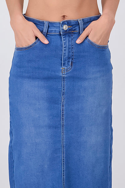 MIDI DENIM OPENING SKILL Medium Wash