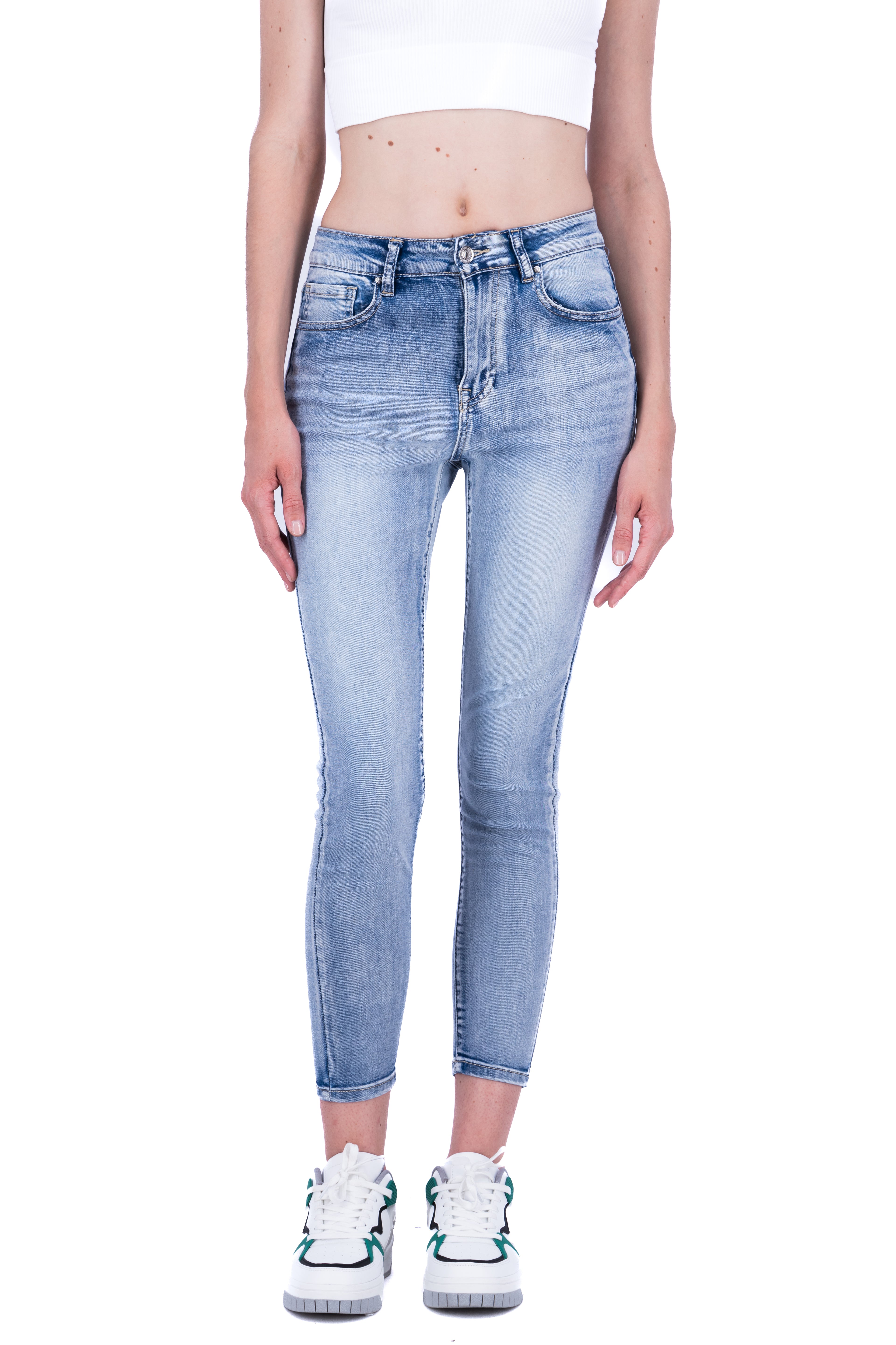 Jeans skinny deslavado LIGHT WASH