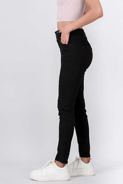 Jeans Skinny Triple button BLACK