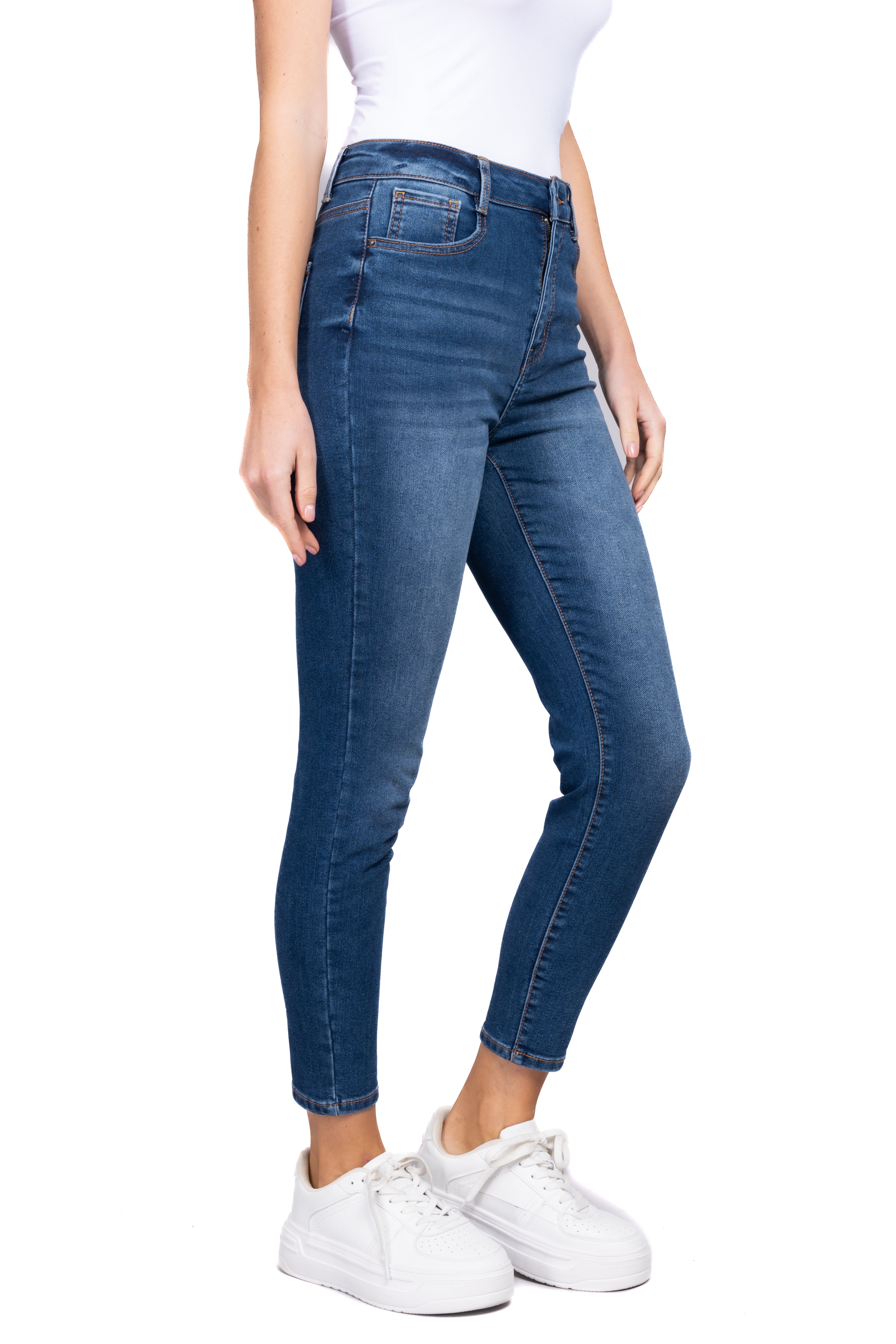 Jeans skinny lisos DARK WASH