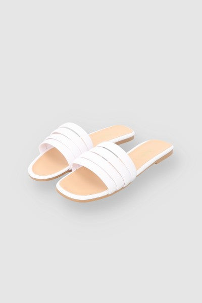 Sandal 4 Shovel strips WHITE