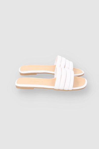 Sandal 4 Shovel strips WHITE