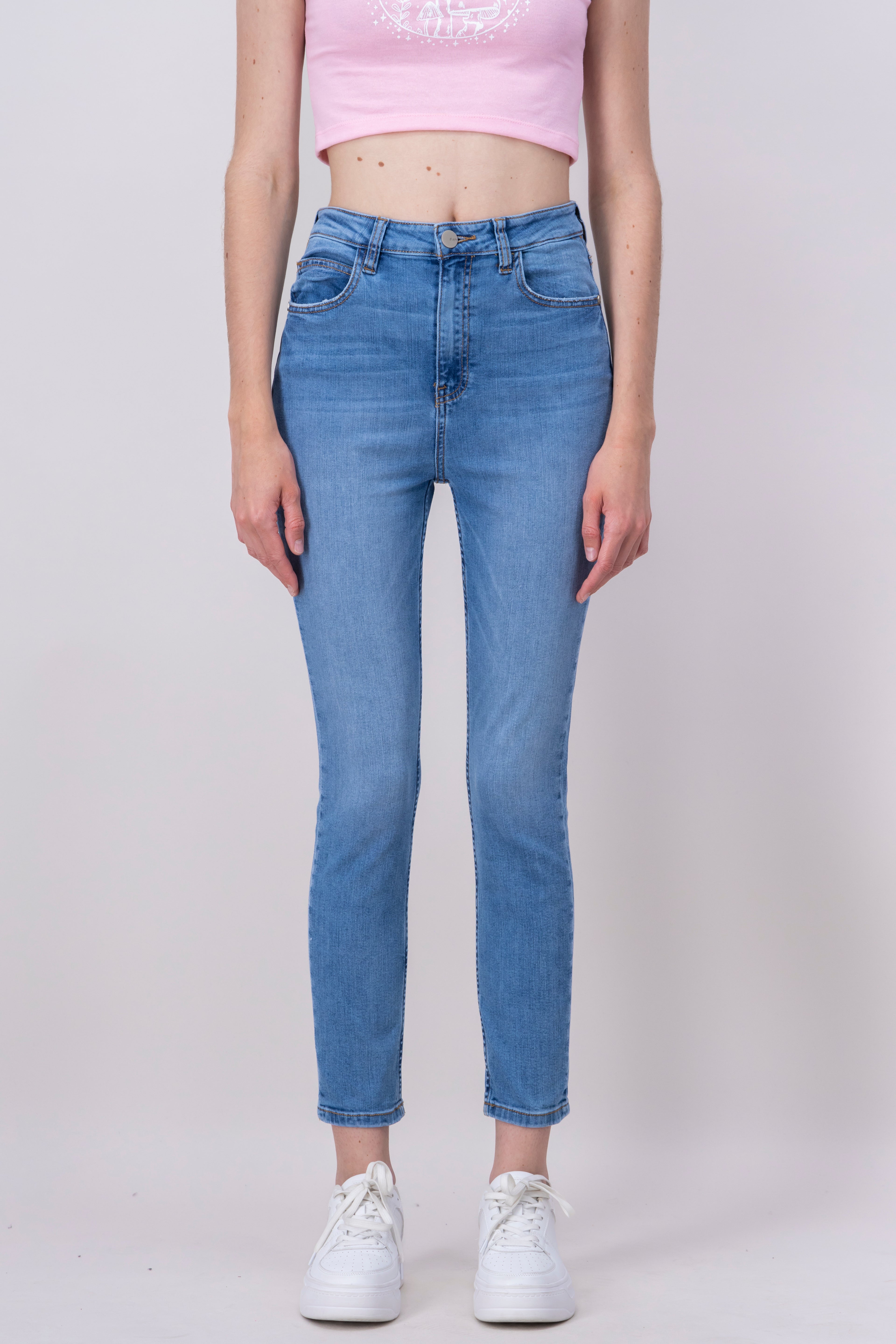 Jeans Skinny Caja Alta Medium Wash