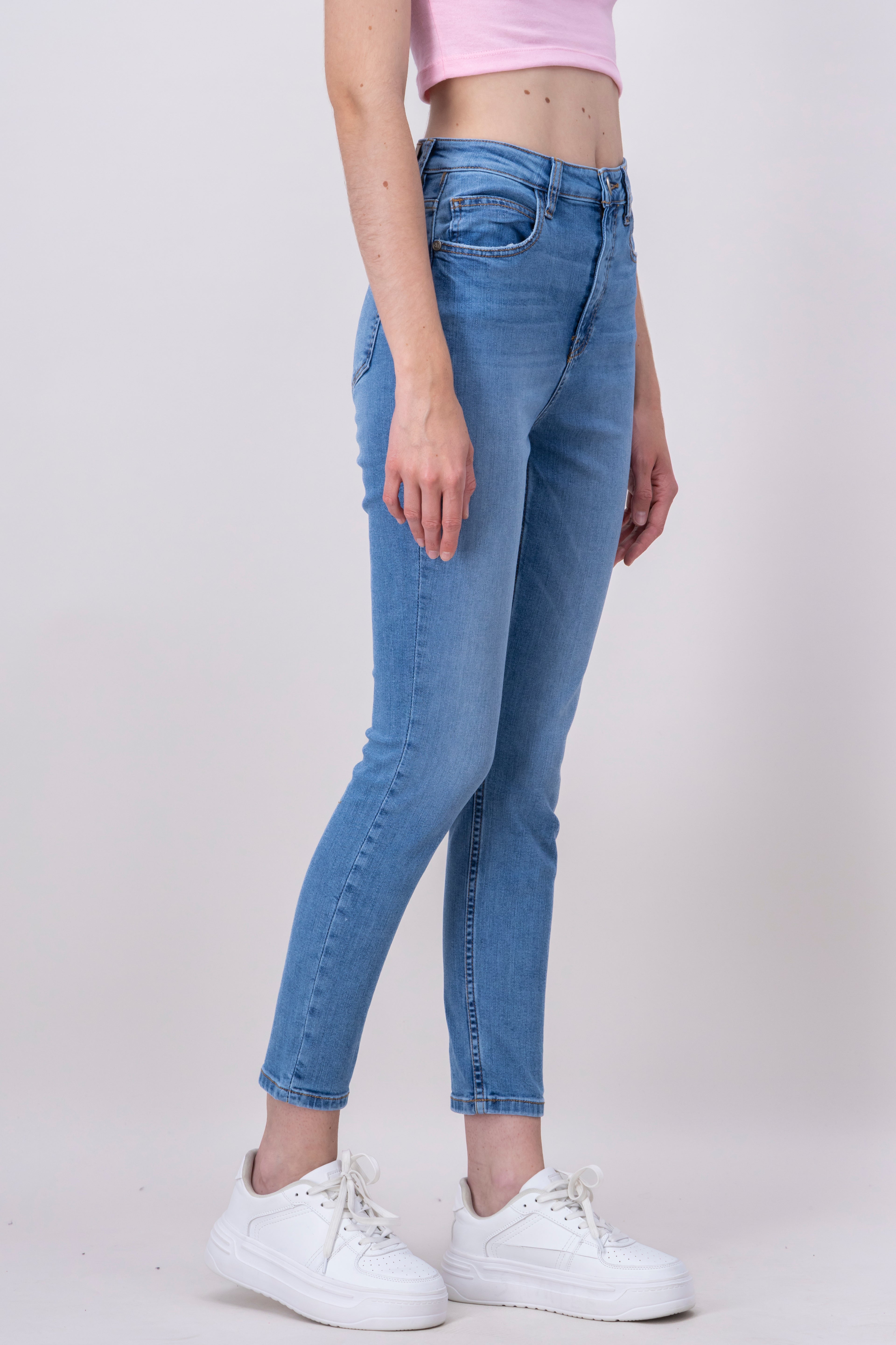 Jeans Skinny Caja Alta Medium Wash