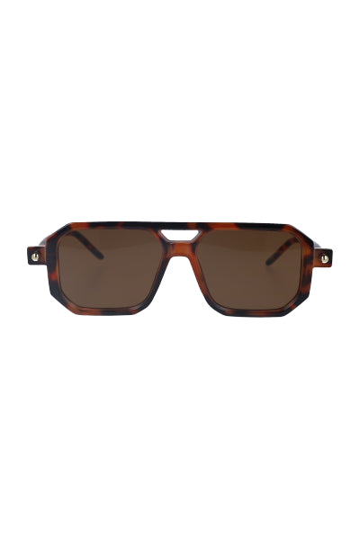 Lentes sol aviador hexagonales CAFE