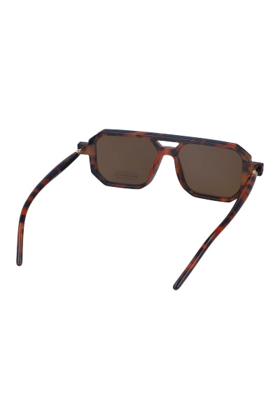 Lentes sol aviador hexagonales CAFE