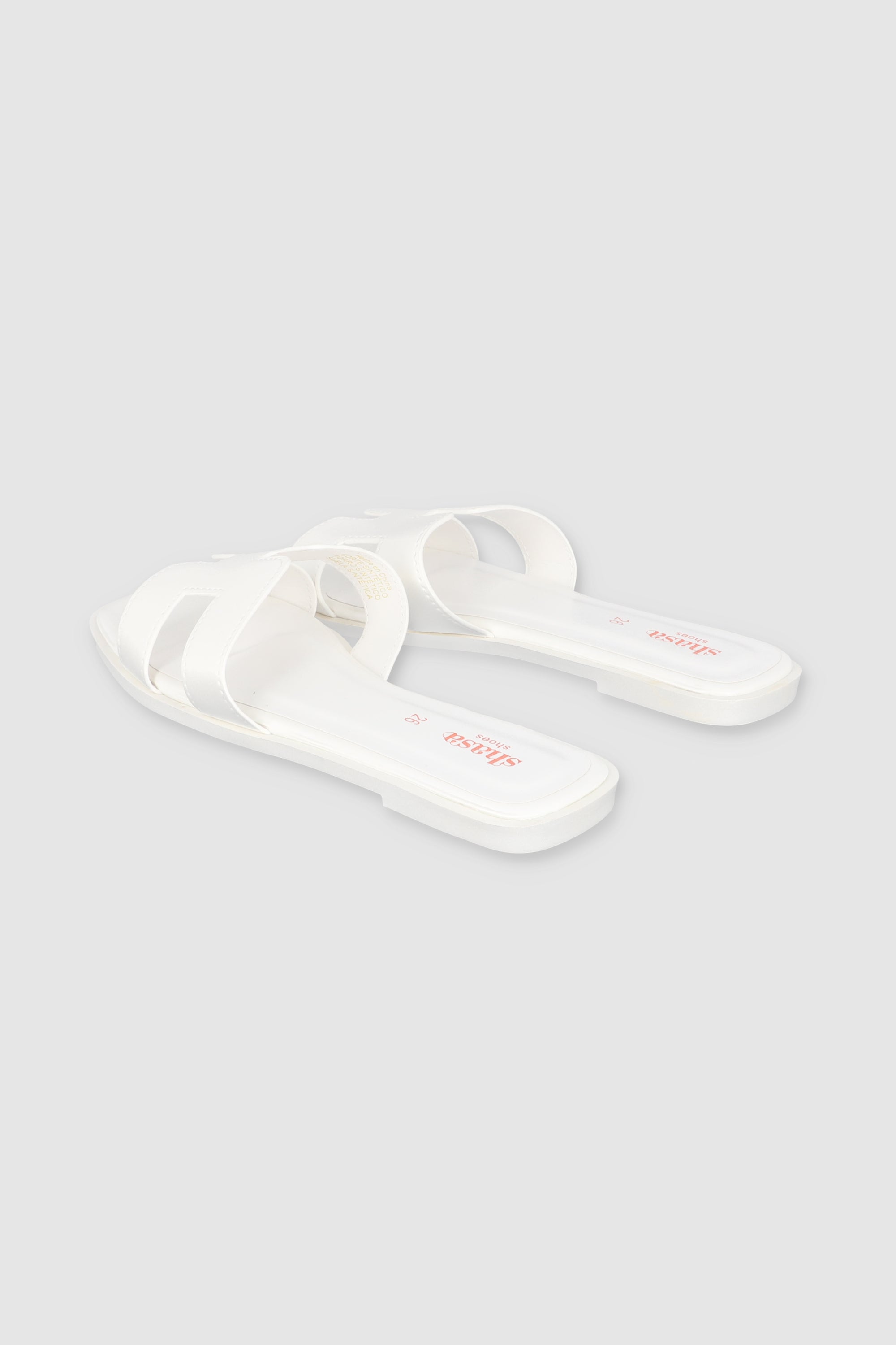 Simple Sandal Piece Greca WHITE