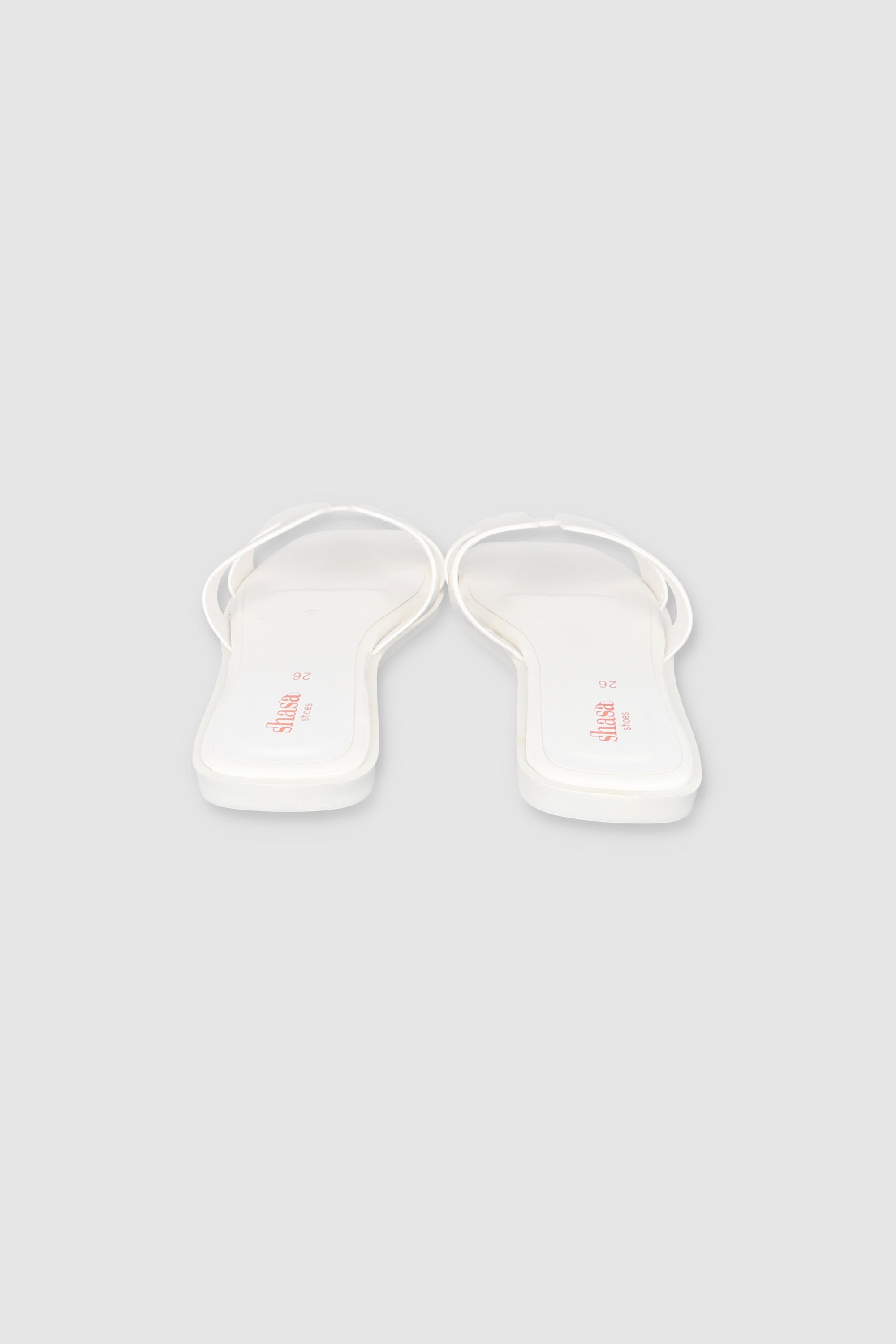 Simple Sandal Piece Greca WHITE