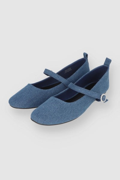 Flats Punta Rebanada Denim MEDIUM WASH