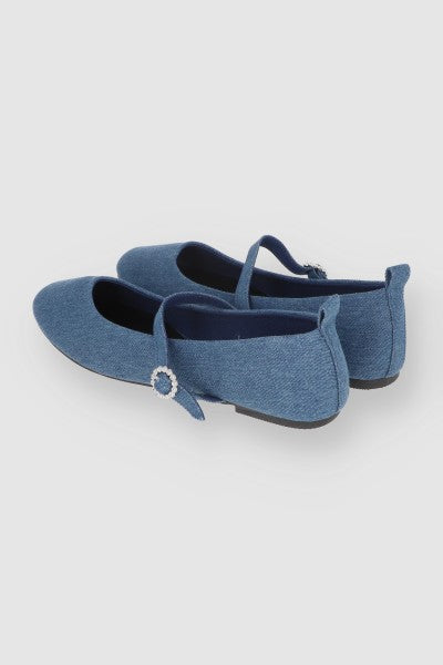 Flats Punta Rebanada Denim MEDIUM WASH