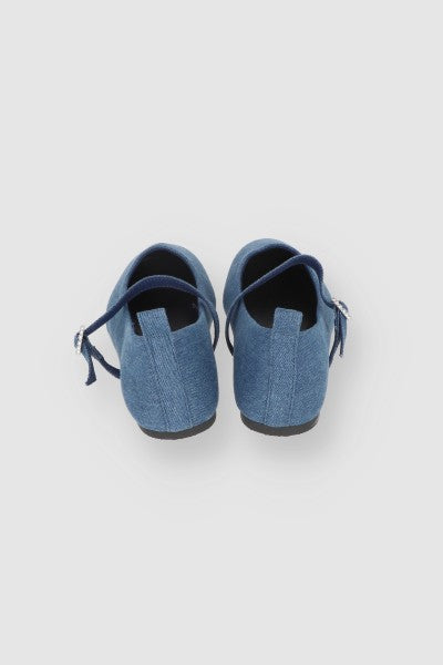 Flats Punta Rebanada Denim MEDIUM WASH