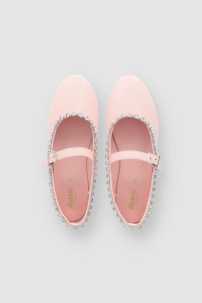 Flat Mary Jane Brillos Gota BLUSH