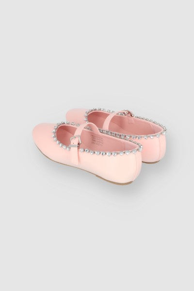 Flat Mary Jane Brillos Gota BLUSH