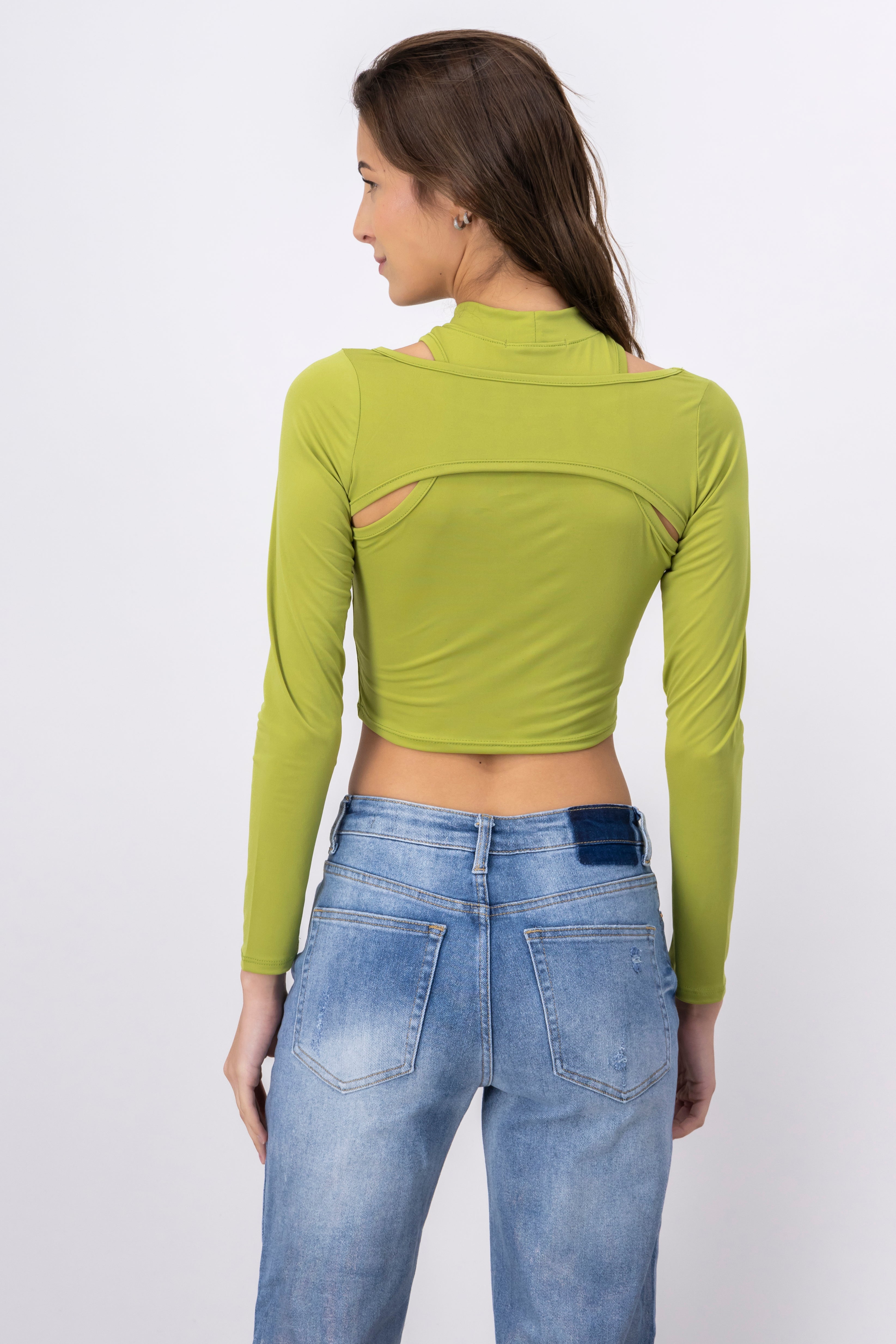 Top High Manga Neck APPLE GREEN