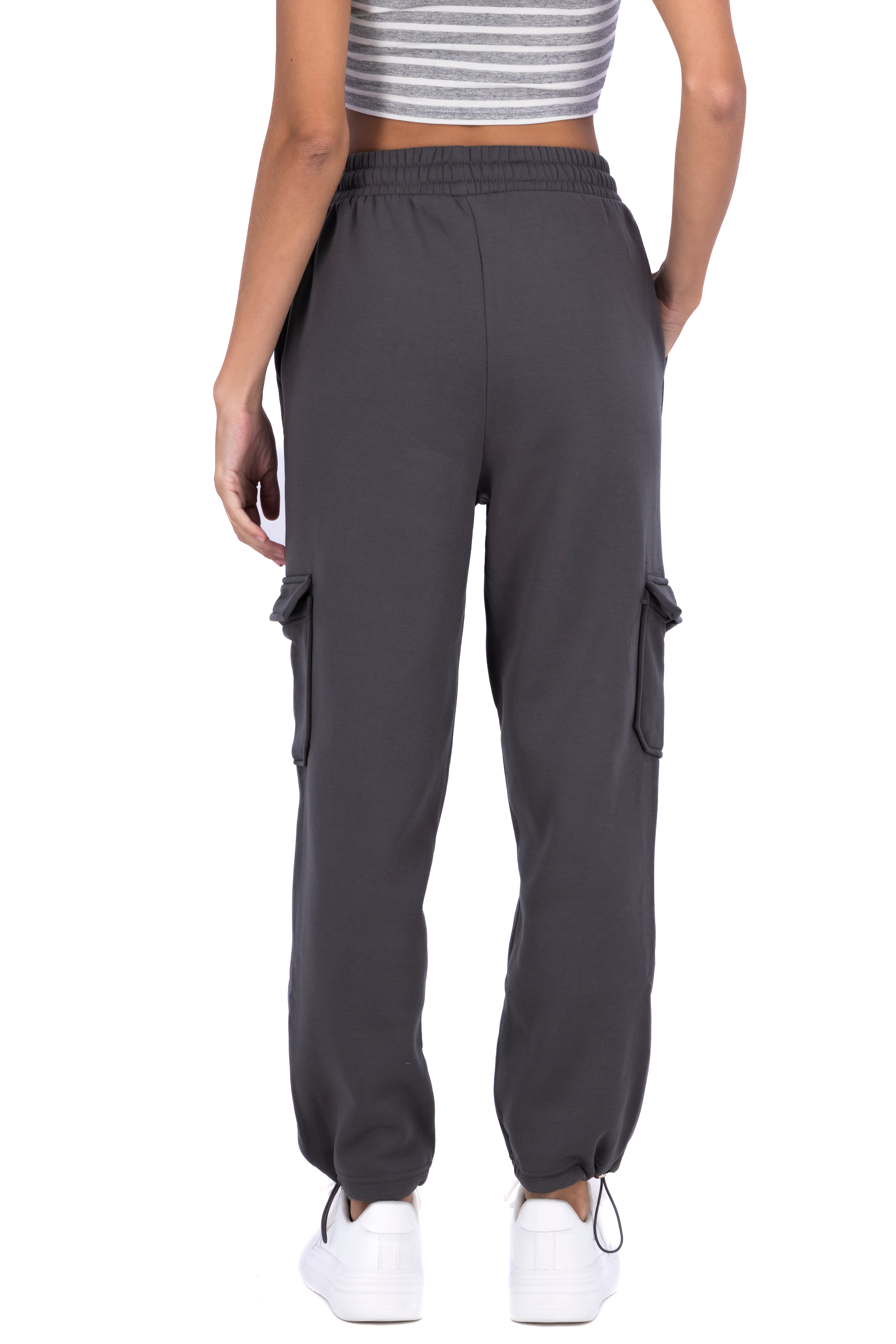 Jogger cargo cintas tobillos PETROLEO