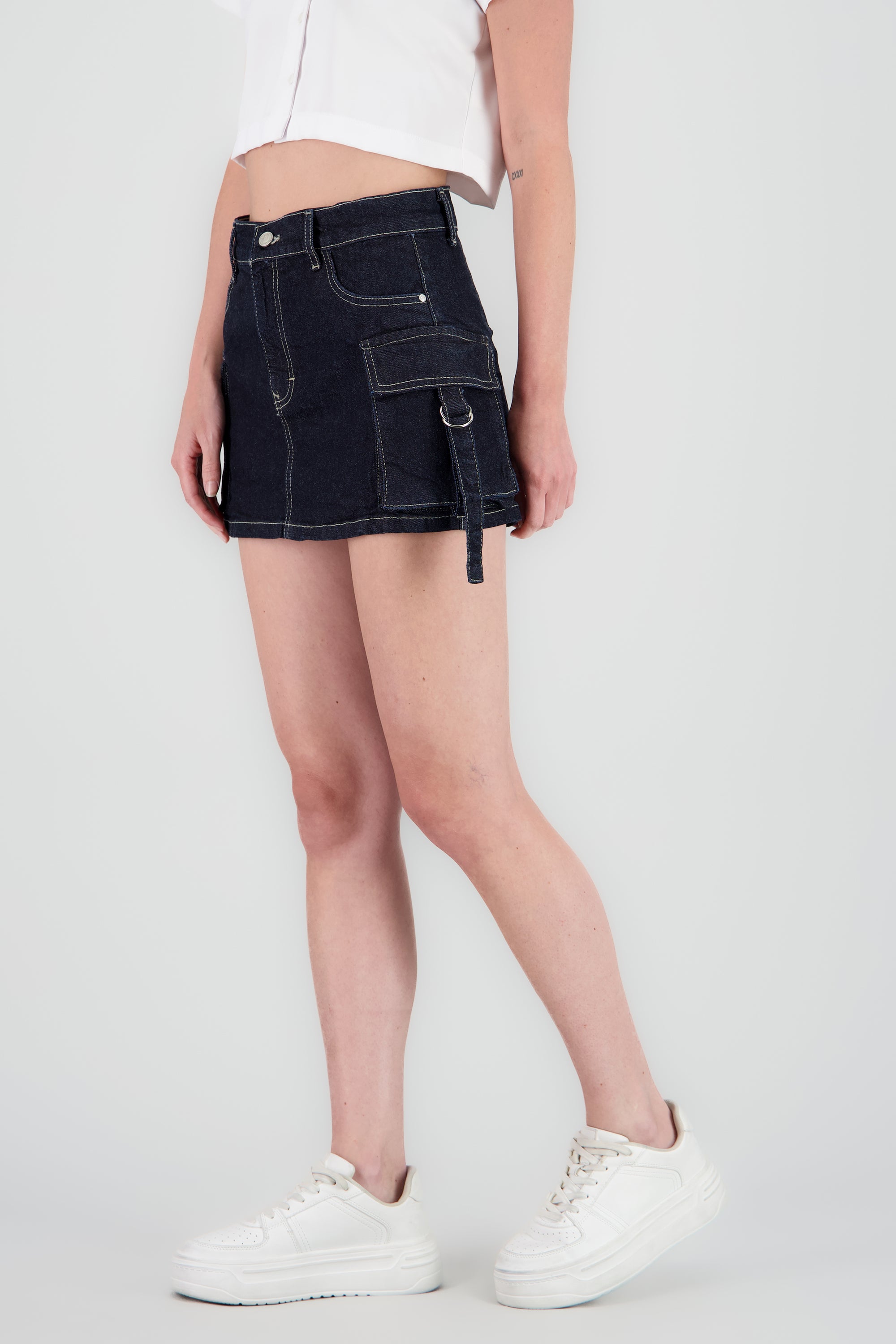 Falda short cargo INDIGO