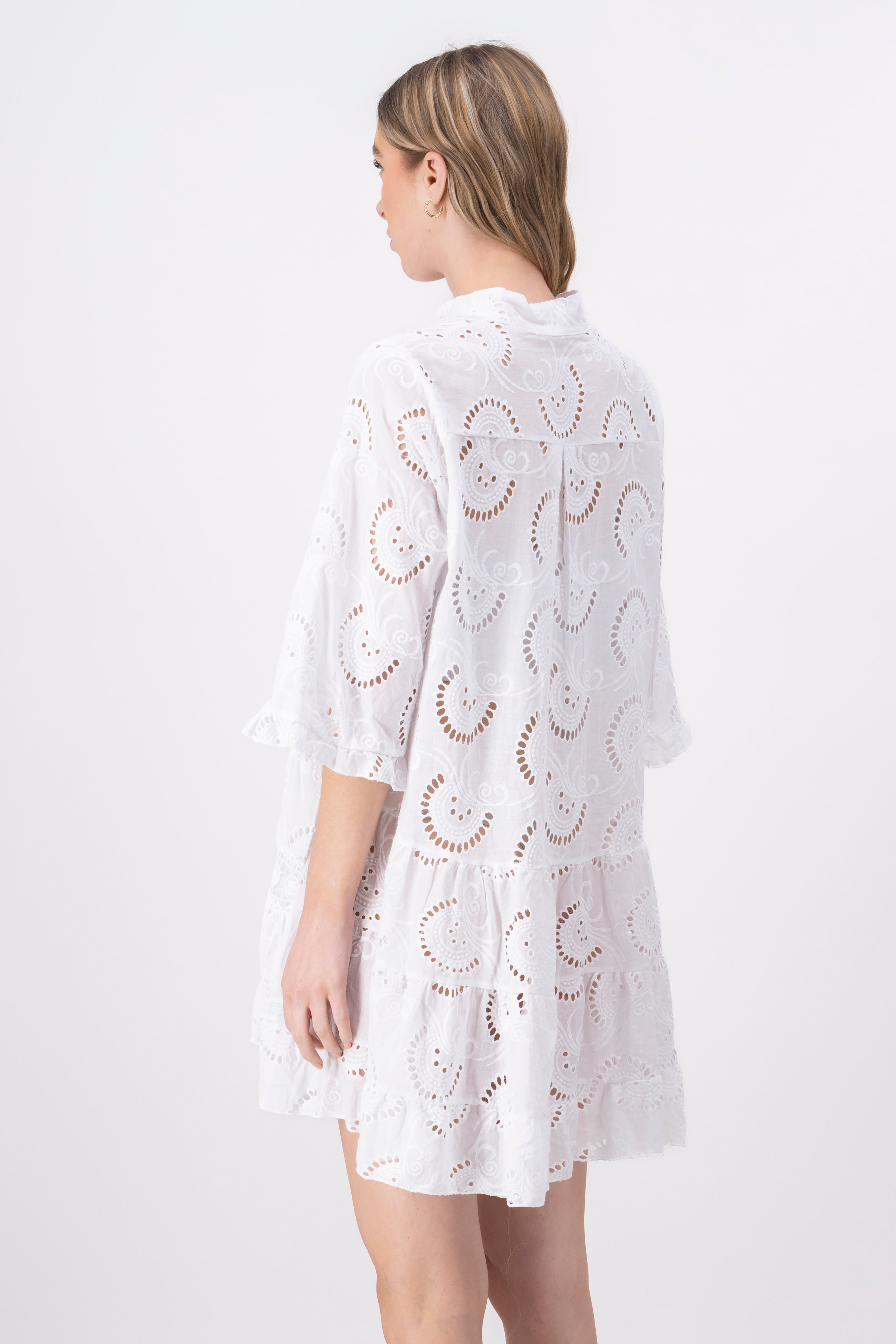 Kimono Mini Eyelet WHITE