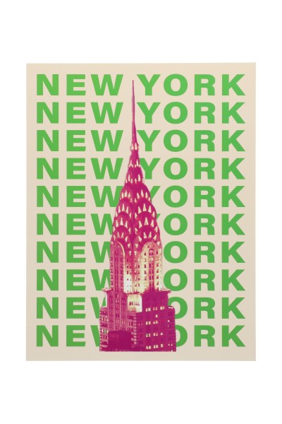 Póster Empire State New York VERDE