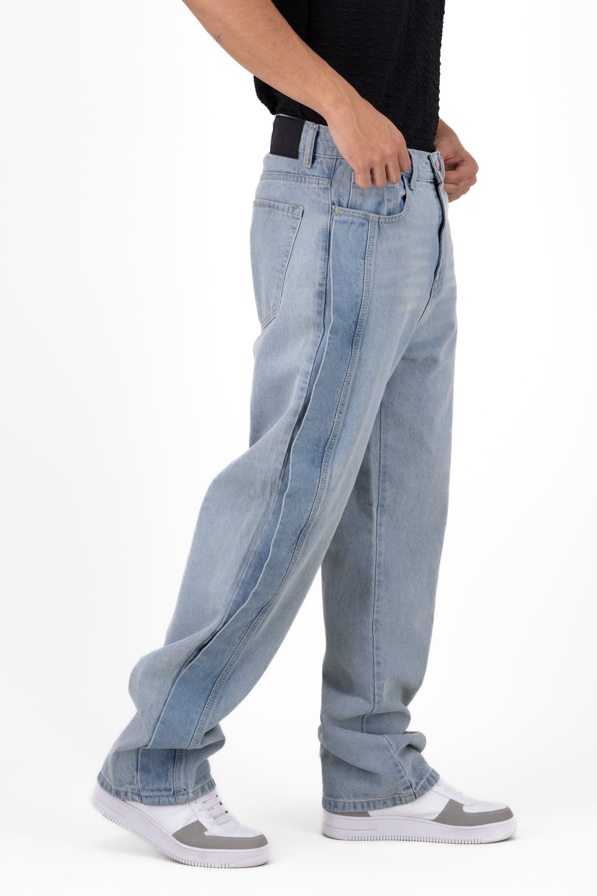 Double Straight Jeans Super bleached