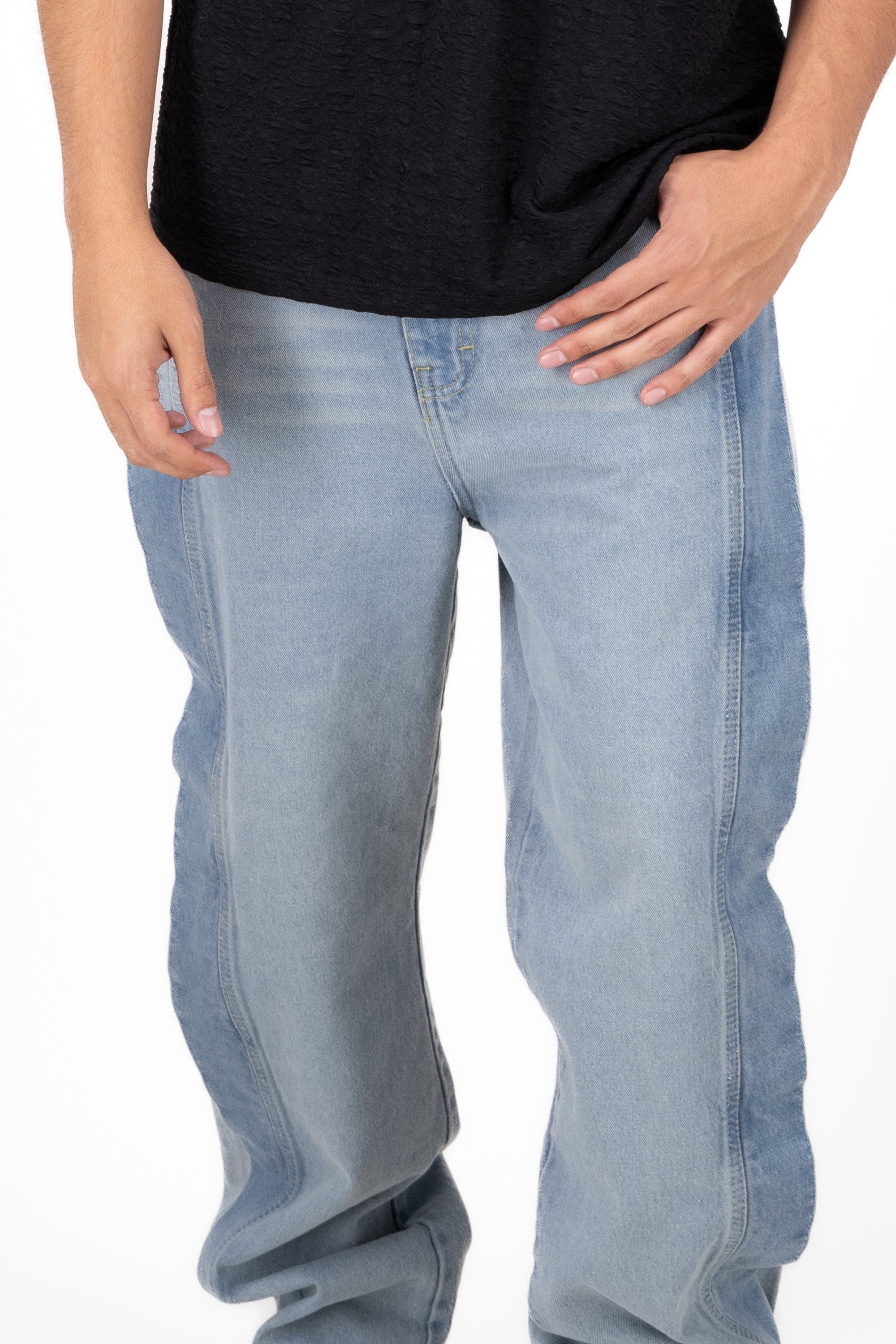 Double Straight Jeans Super bleached