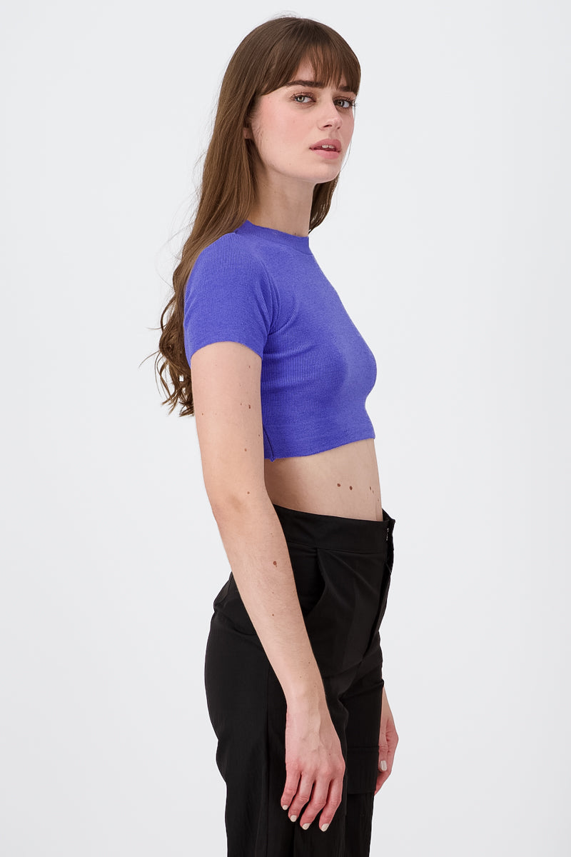 Top Cuello Redondo Liso INDIGO