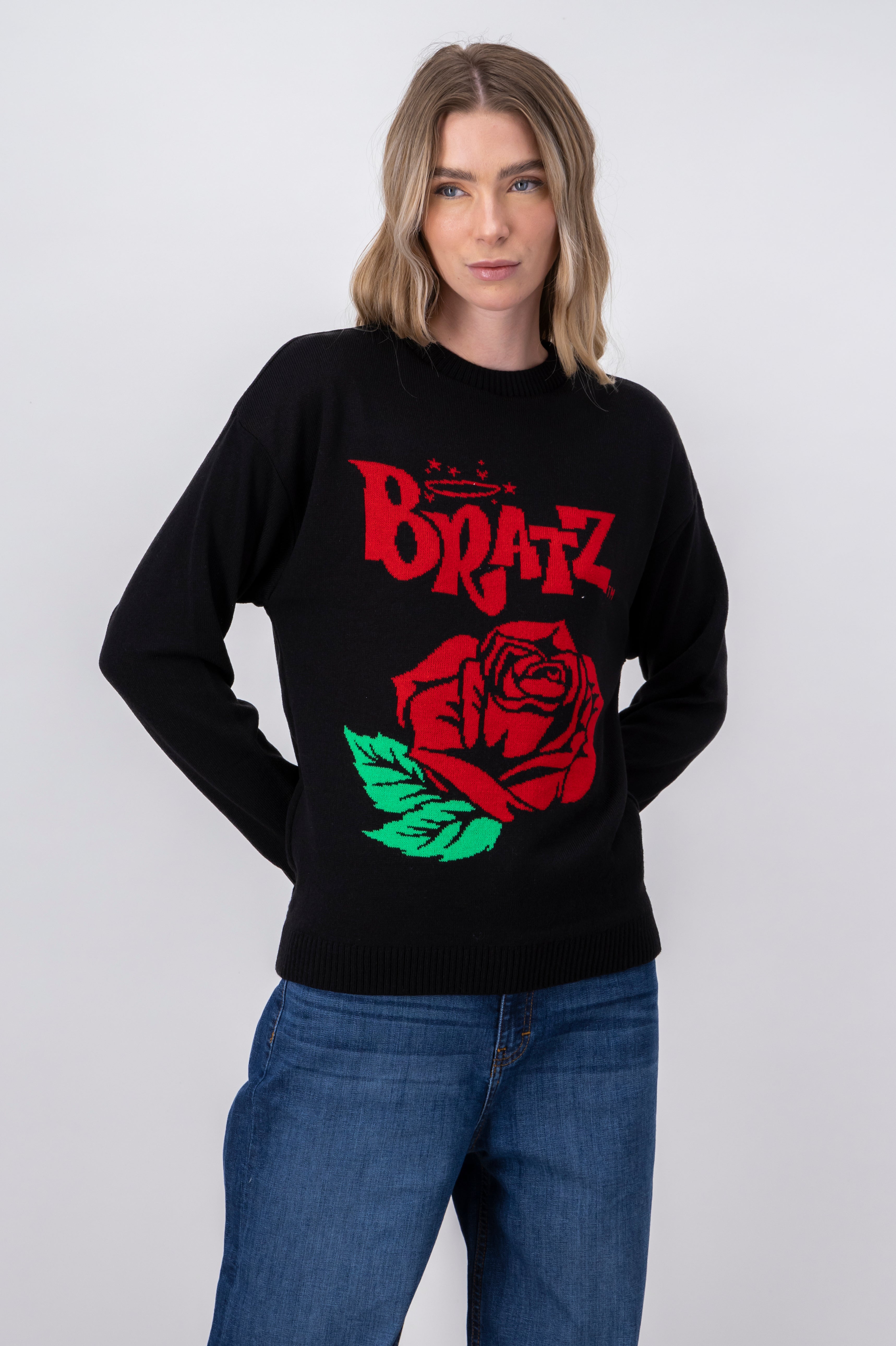 Bratz Nueter with a long sleeve rose Black Combo