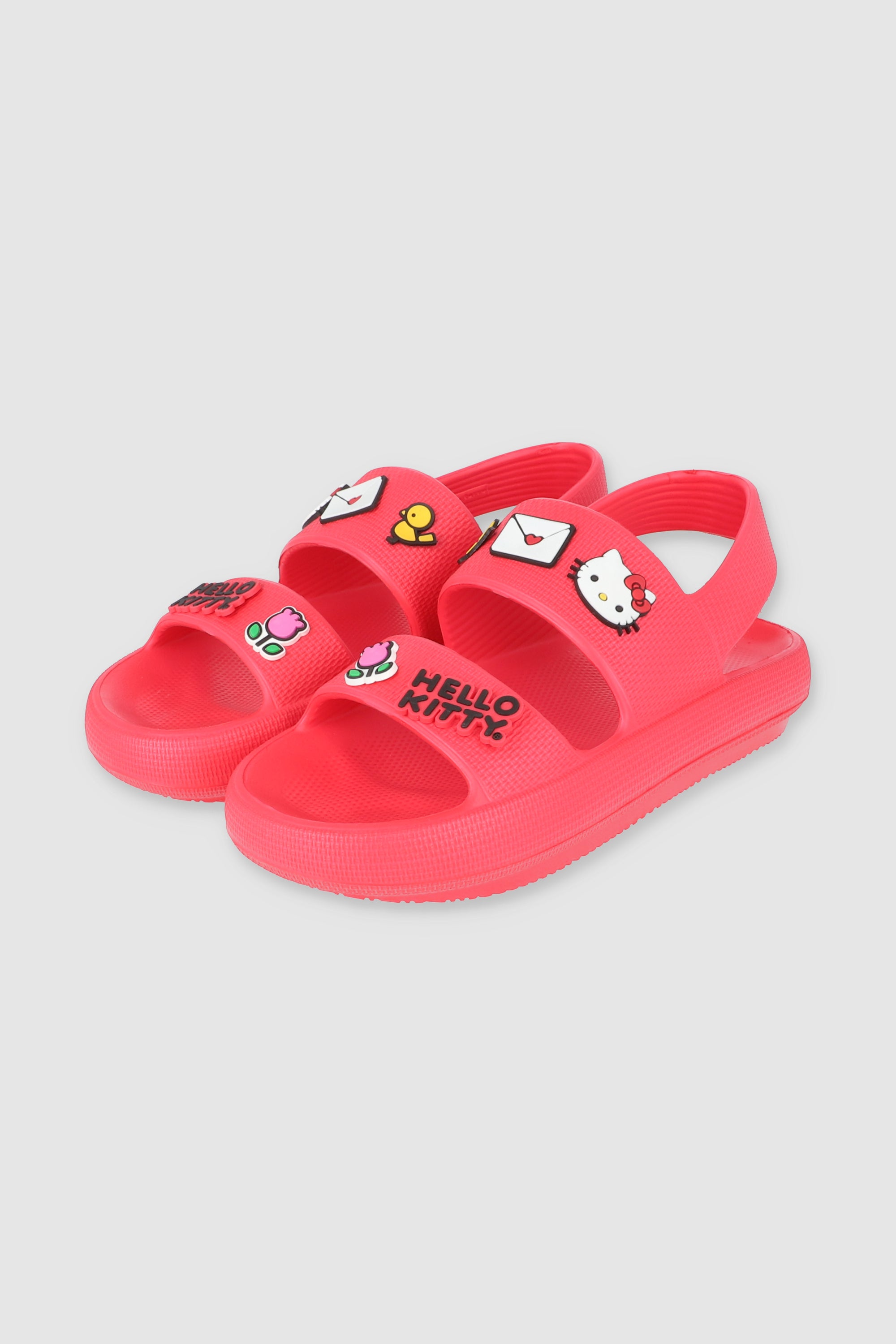 Sandalia Slide Diseño Hello Kitty ROJO