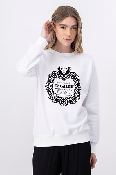 Emily in Paris Printed Sweatshirt White Combo